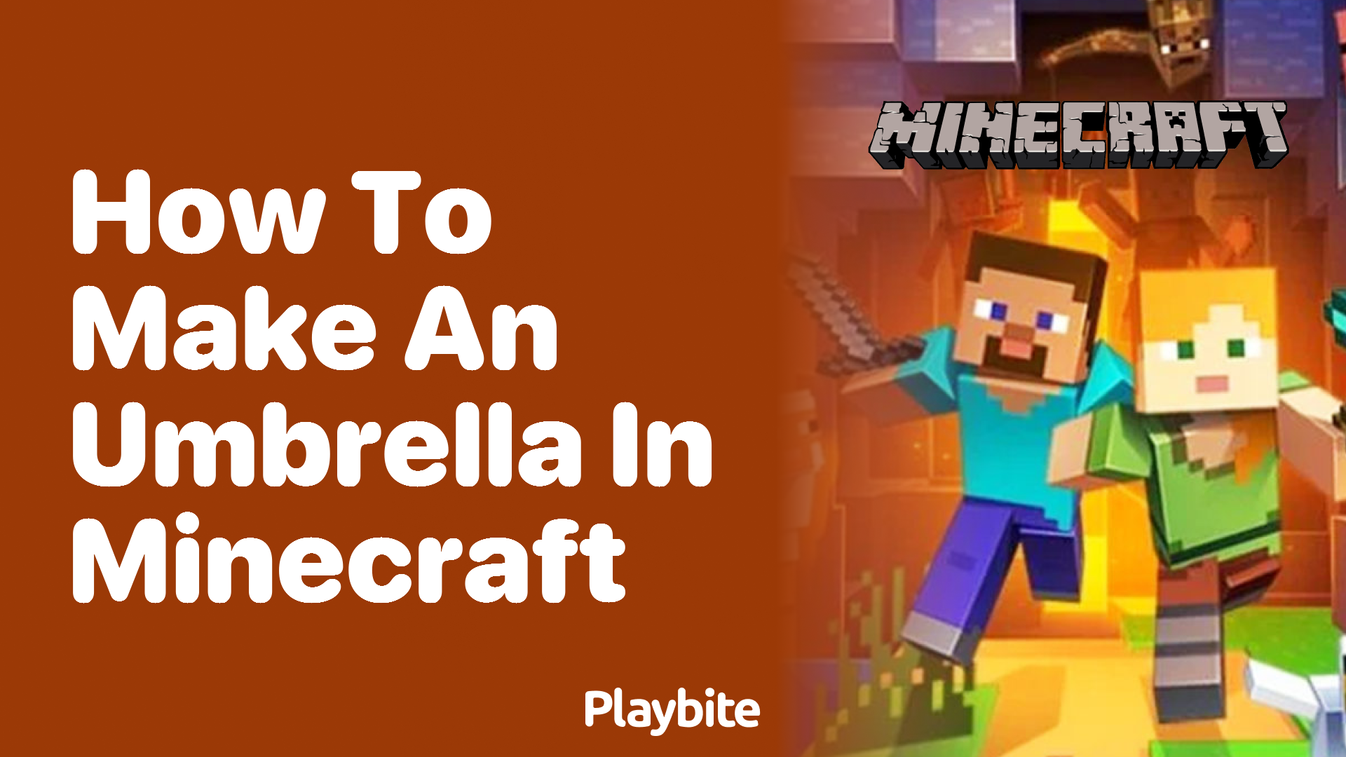 How to Make an Umbrella in Minecraft Playbite