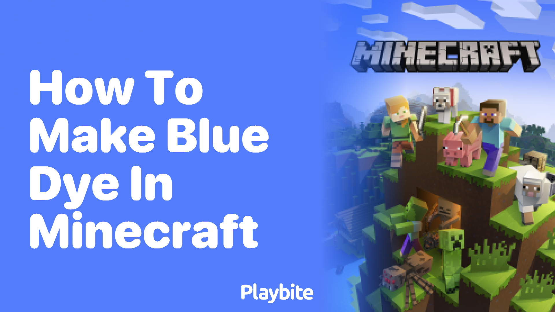 How to Make Blue Dye in Minecraft