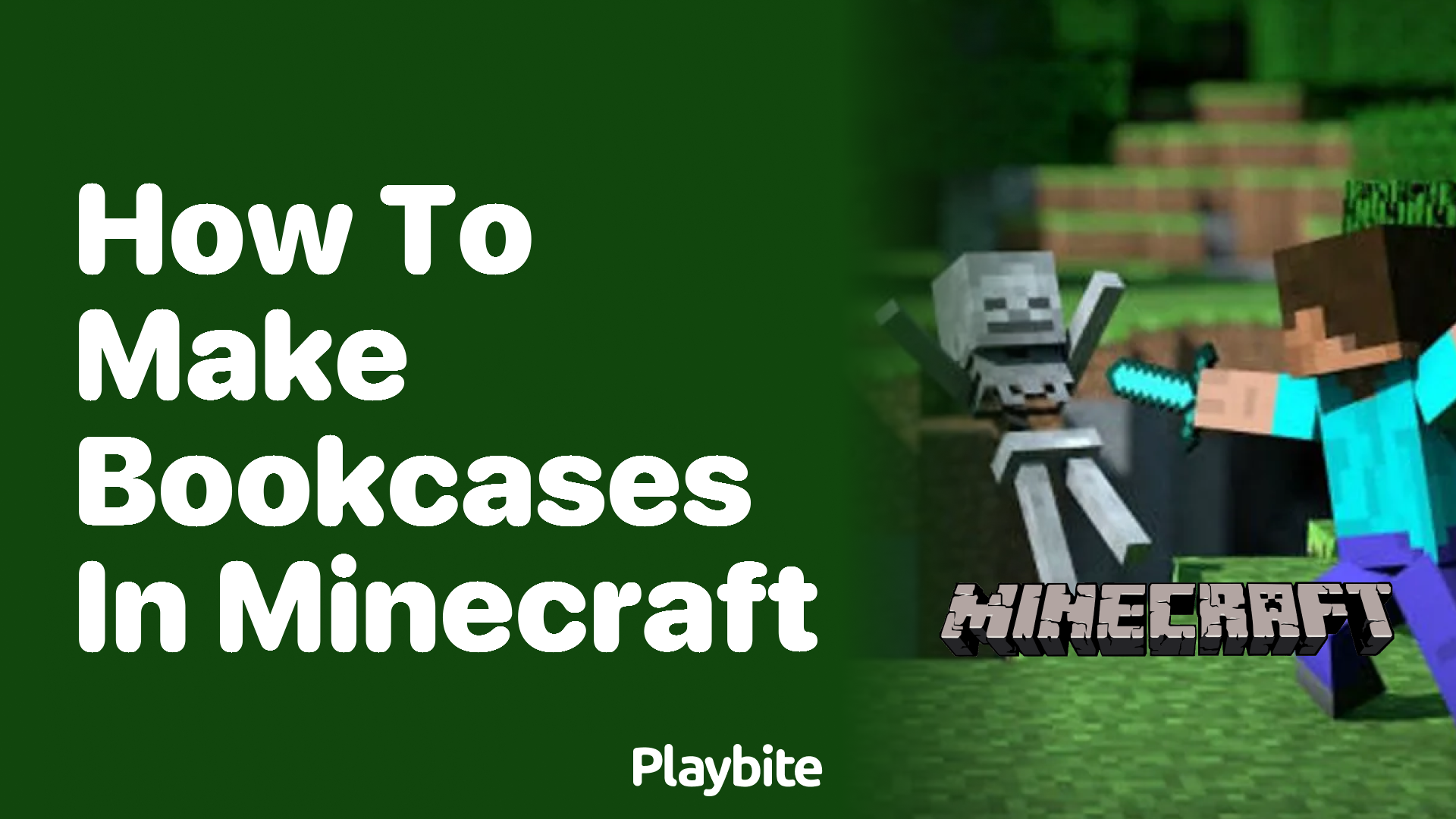 How to Make Bookcases in Minecraft Playbite