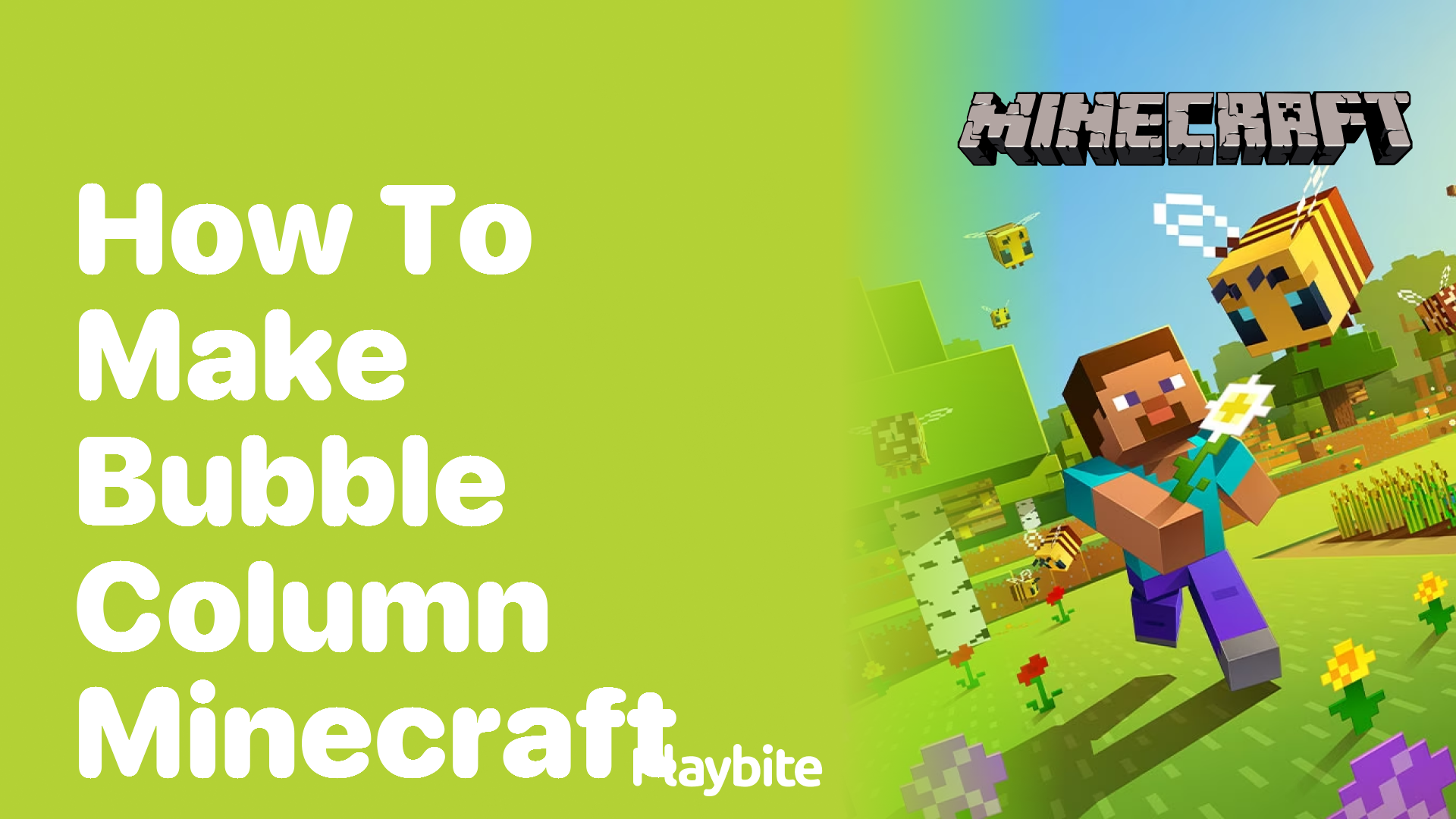How to Make a Bubble Column in Minecraft