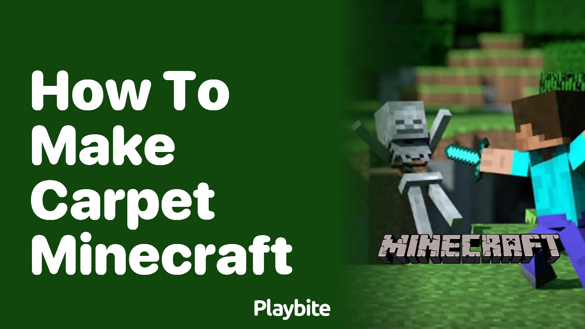 How to Make Carpet in Minecraft