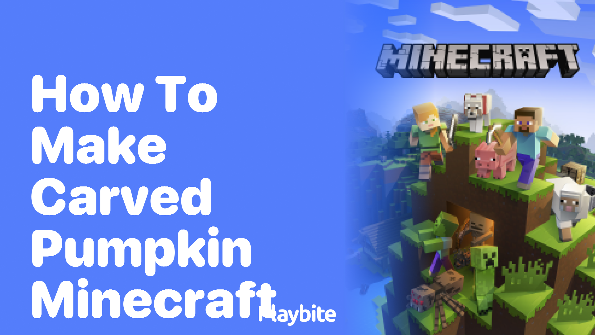 How to make a carved pumpkin in Minecraft