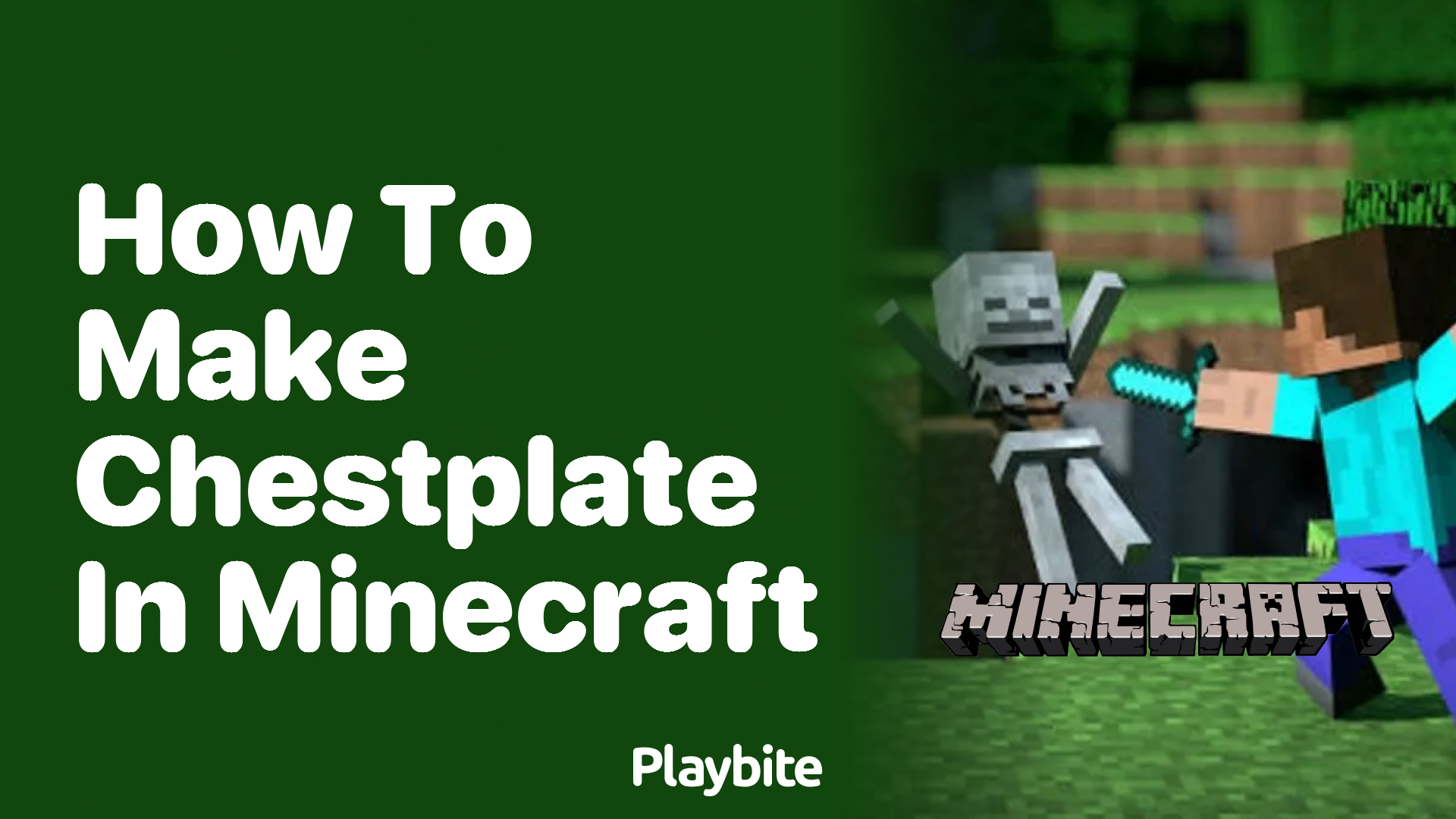 How to Make a Chestplate in Minecraft
