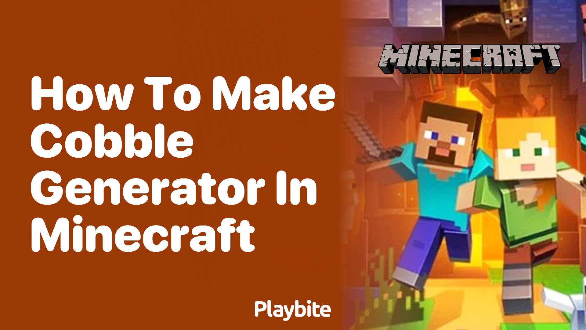 How to Make a Cobblestone Generator in Minecraft - Playbite