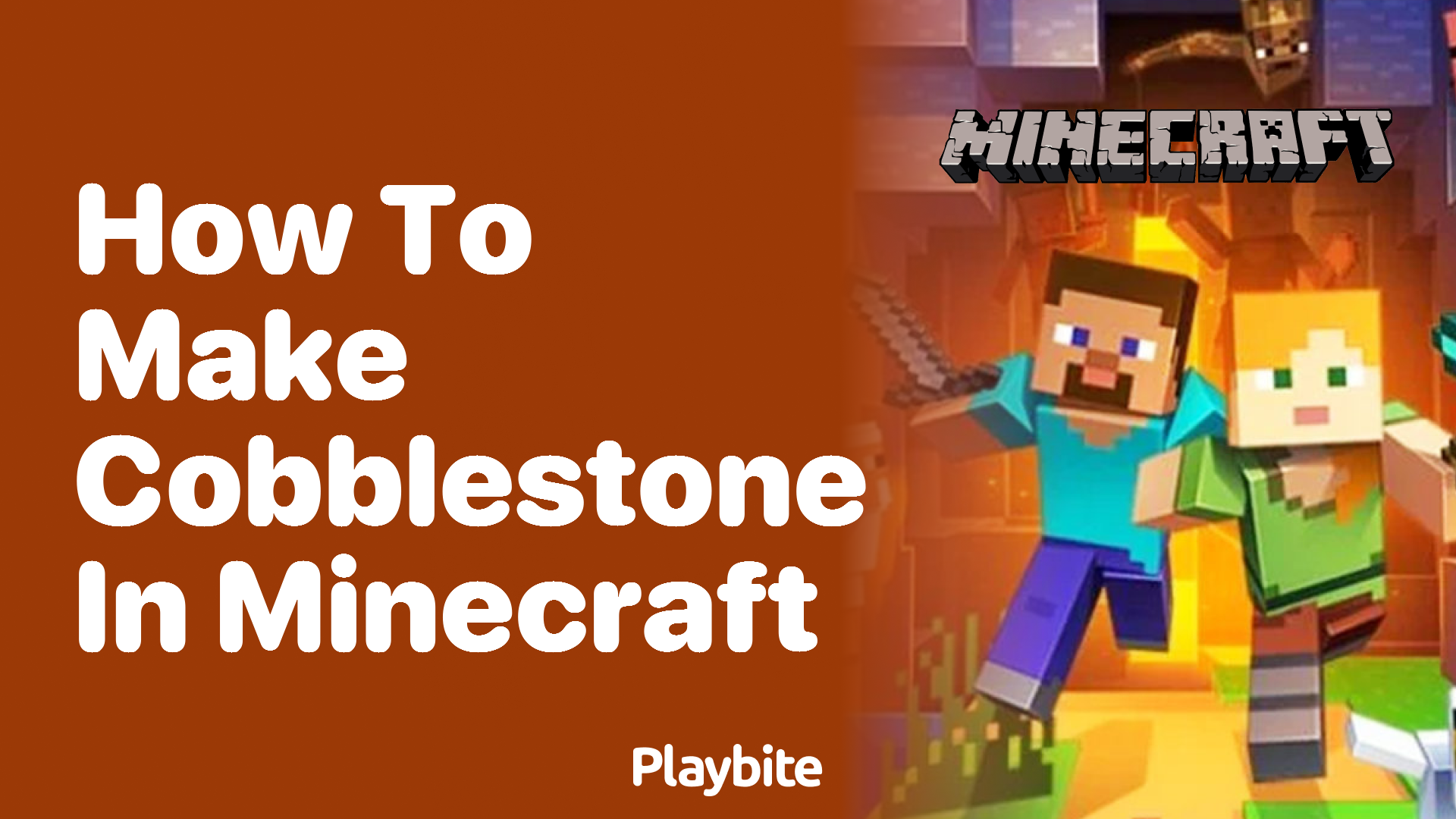 How to Make Cobblestone in Minecraft