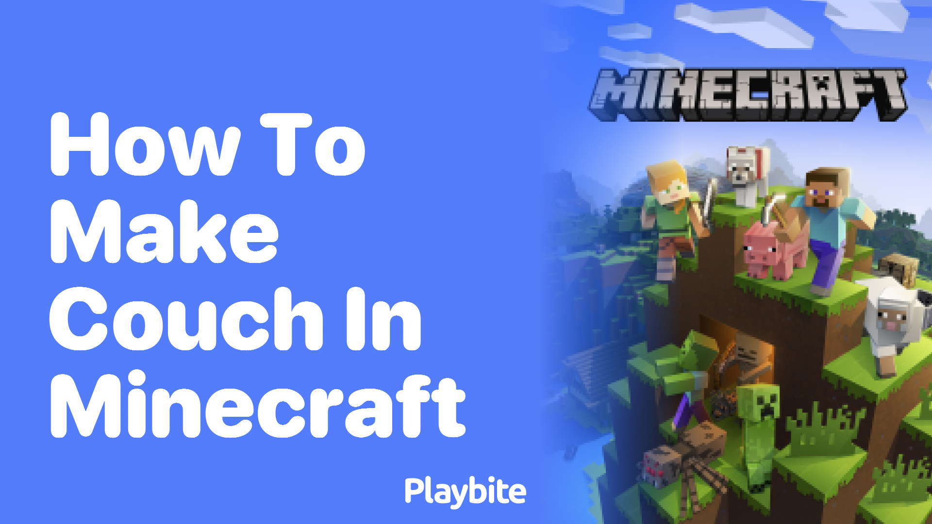 How to Make a Couch in Minecraft Playbite
