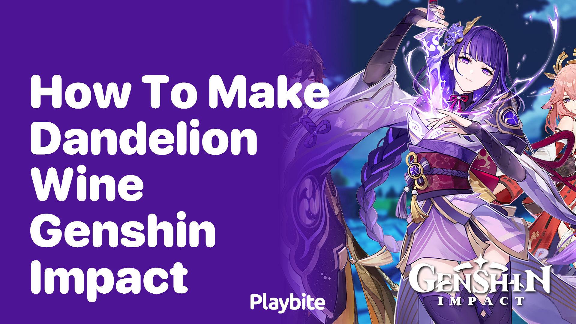 How to Make Dandelion Wine in Genshin Impact