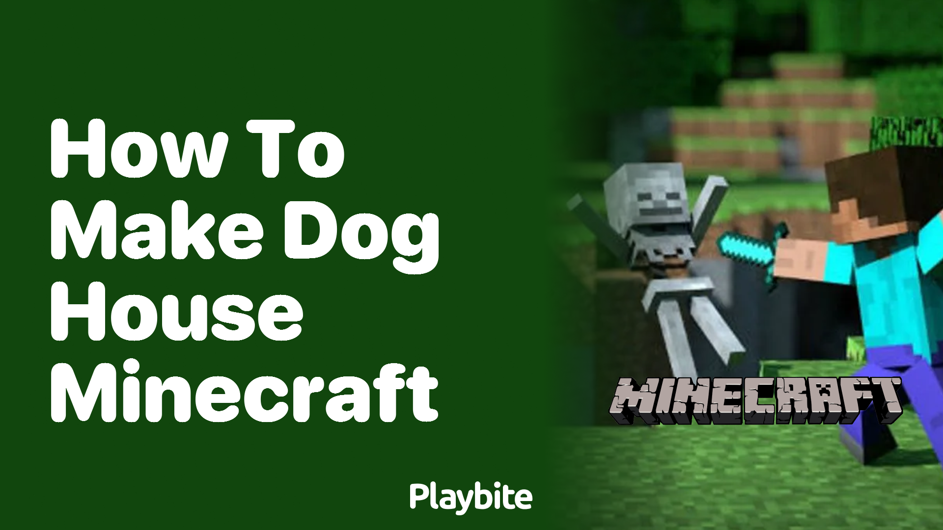 How to Make a Dog House in Minecraft