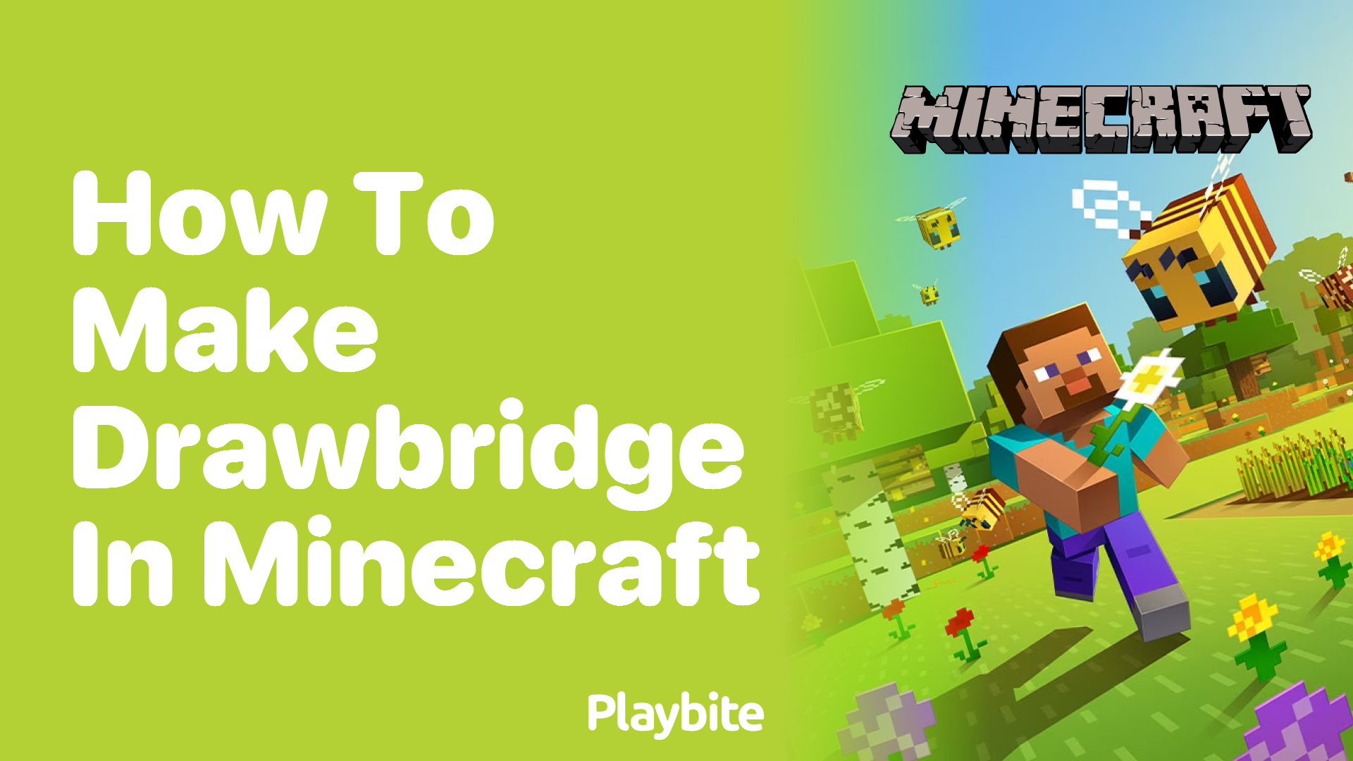 How to Make a Drawbridge in Minecraft