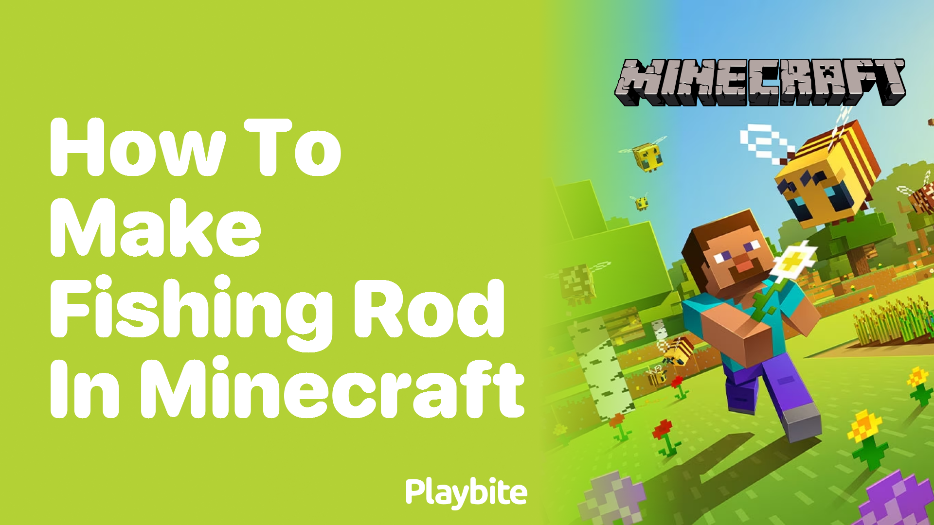 How to Make a Fishing Rod in Minecraft Playbite