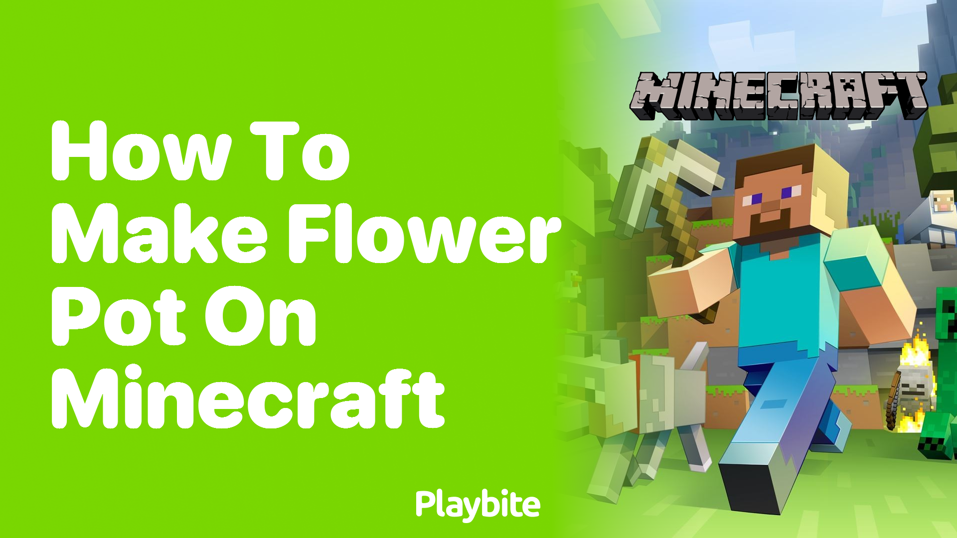 How to Make a Flower Pot in Minecraft