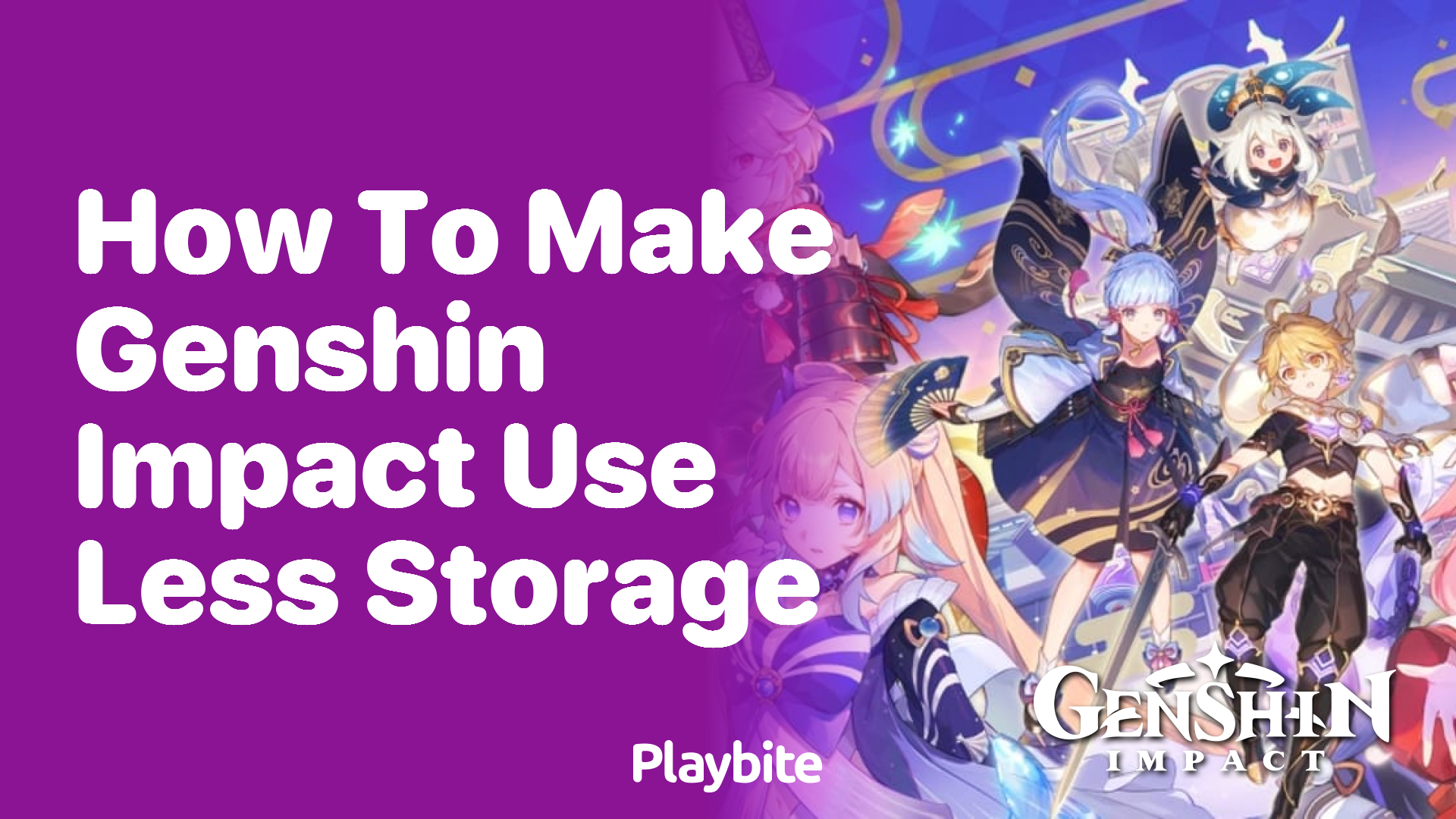 How to Make Genshin Impact Use Less Storage on Your Device