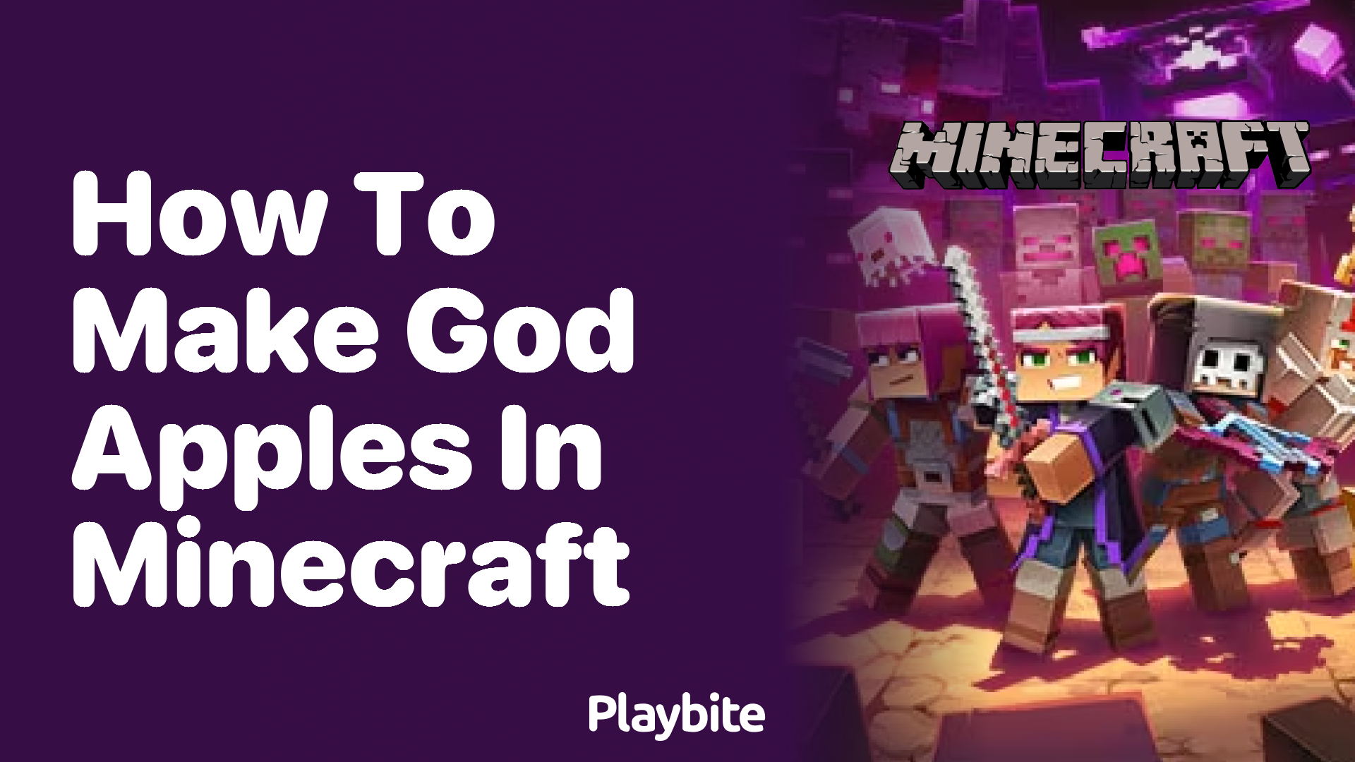 How to Make God Apples in Minecraft