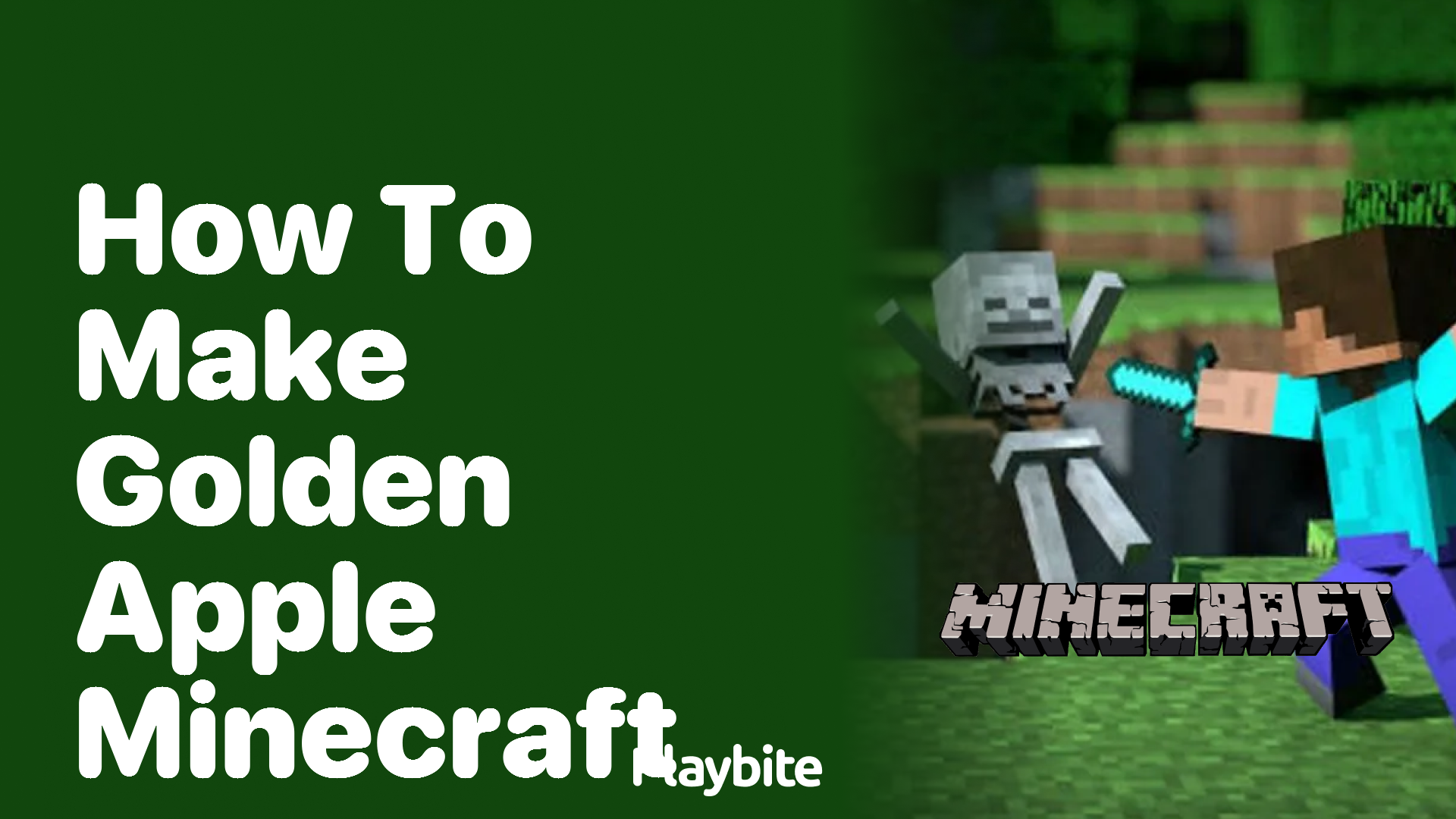 How to Make a Golden Apple in Minecraft