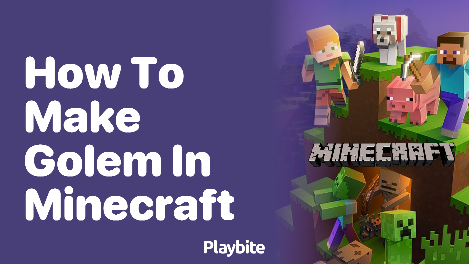 How to Make a Golem in Minecraft Playbite