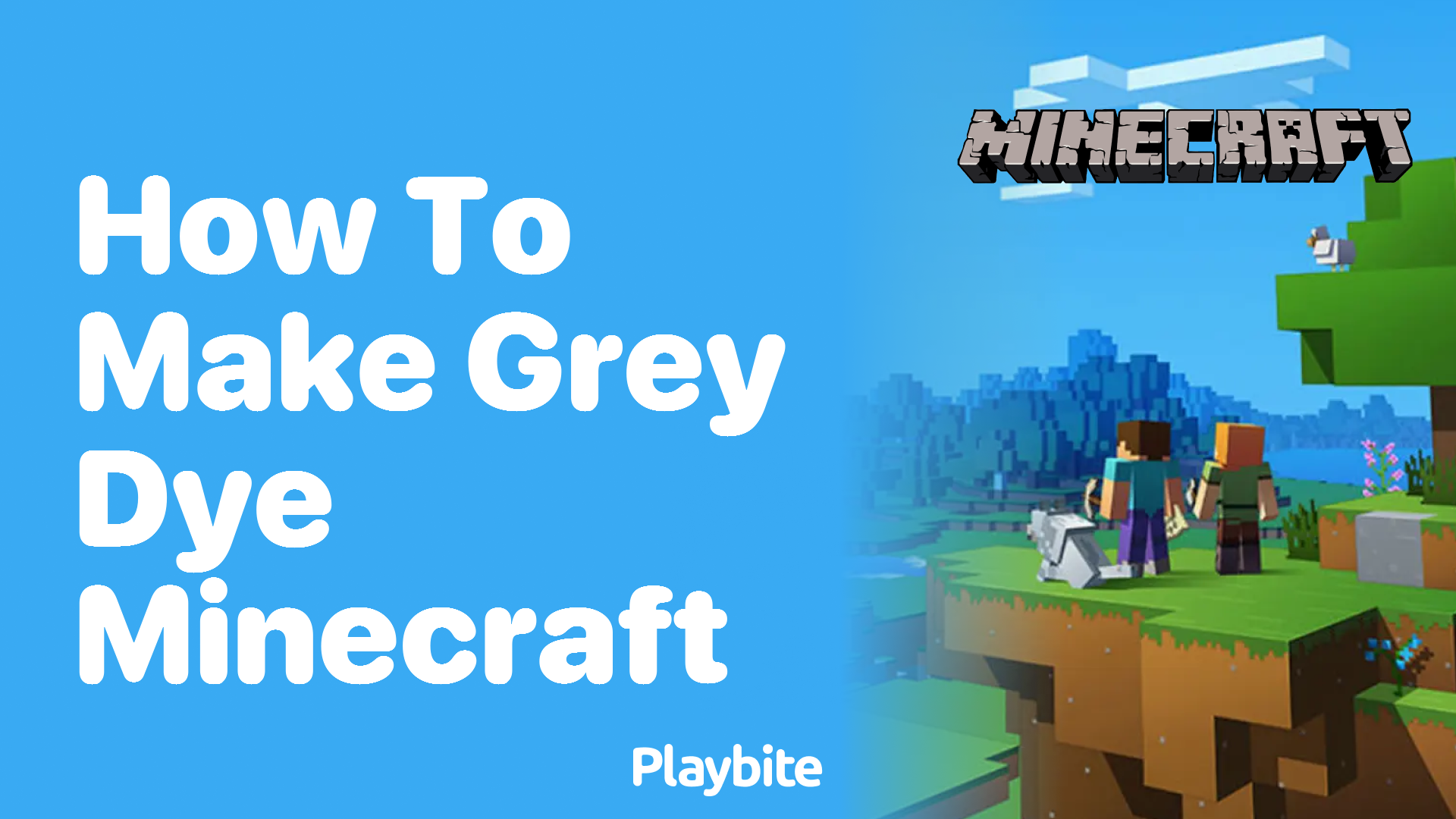 How to Make Grey Dye in Minecraft