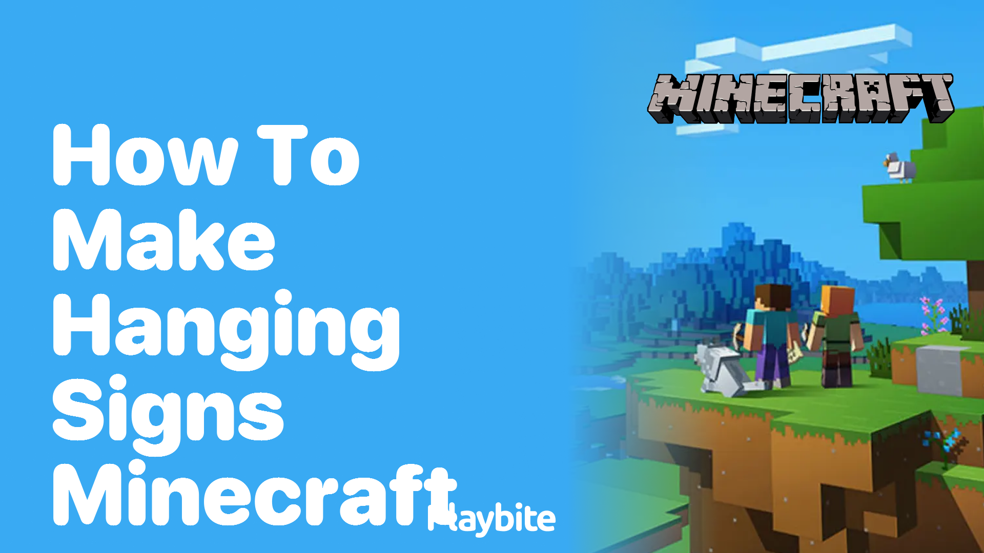 How to Make Hanging Signs in Minecraft