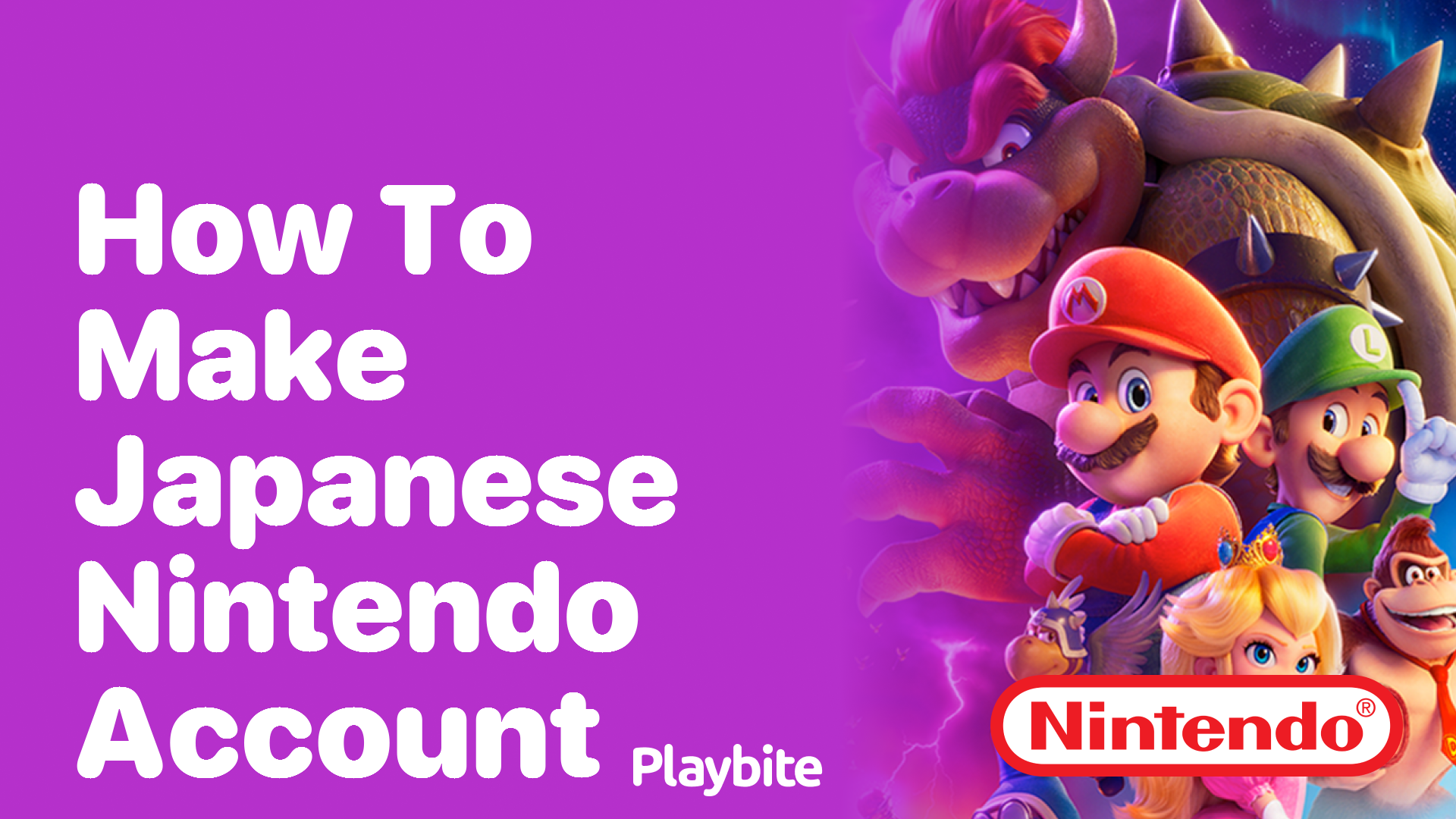 How to Make a Japanese Nintendo Account
