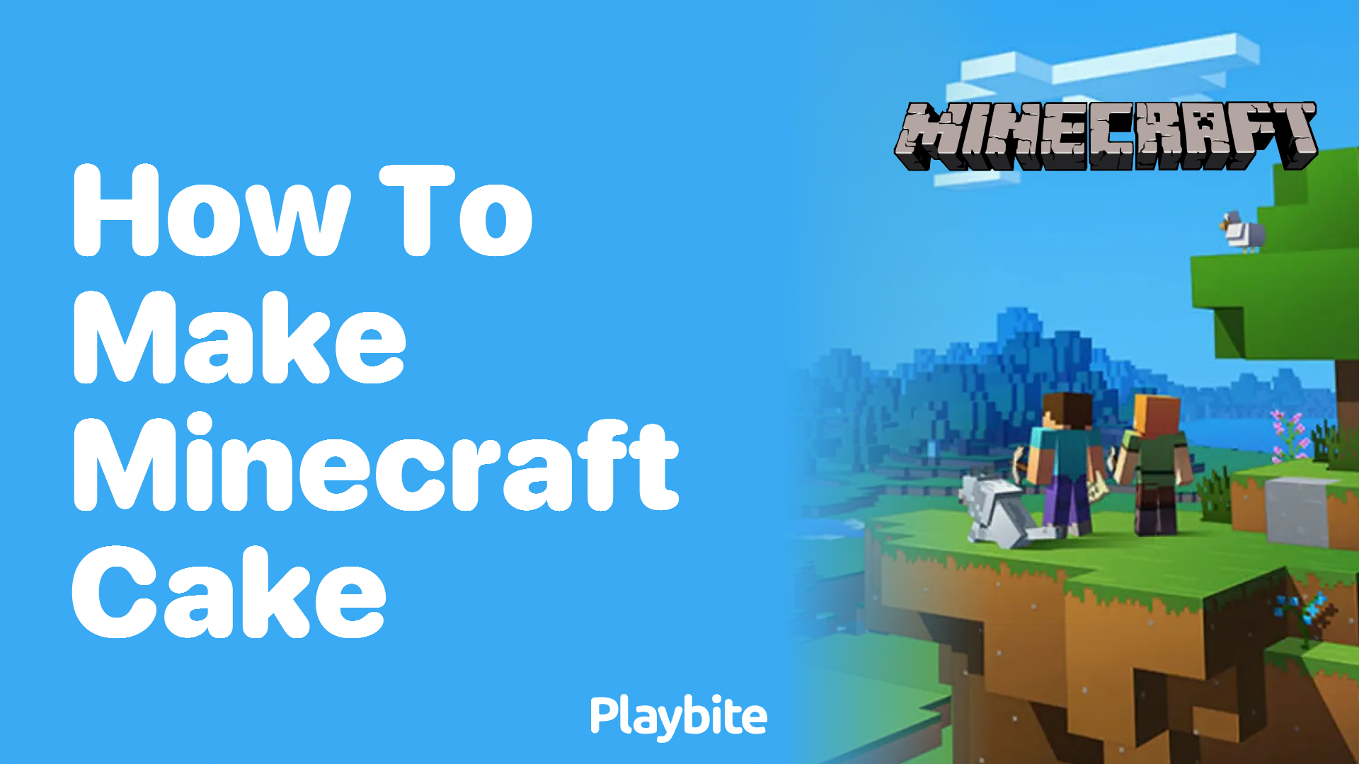 How to Make a Minecraft Cake