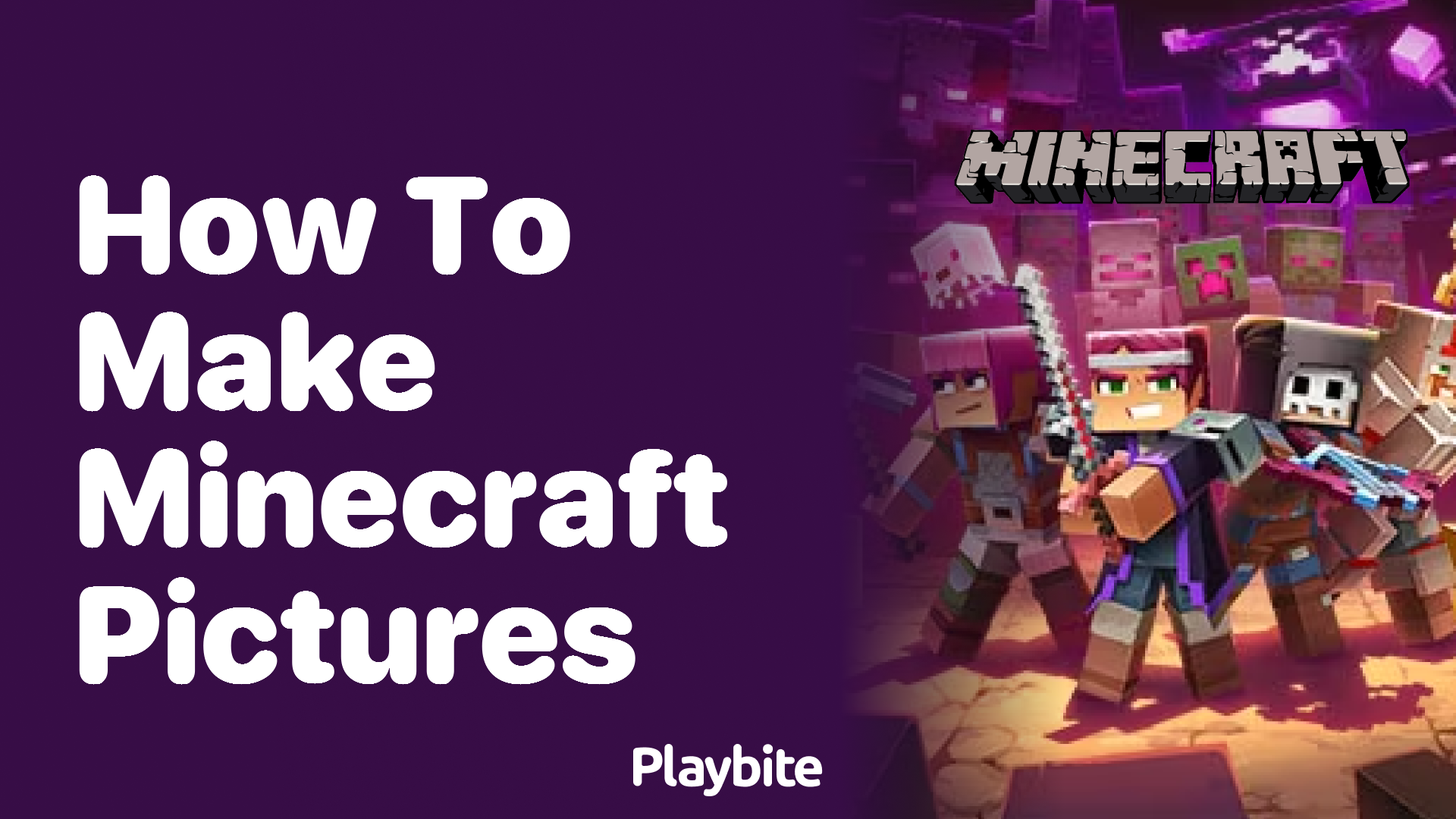 How to Make Minecraft Pictures - Playbite