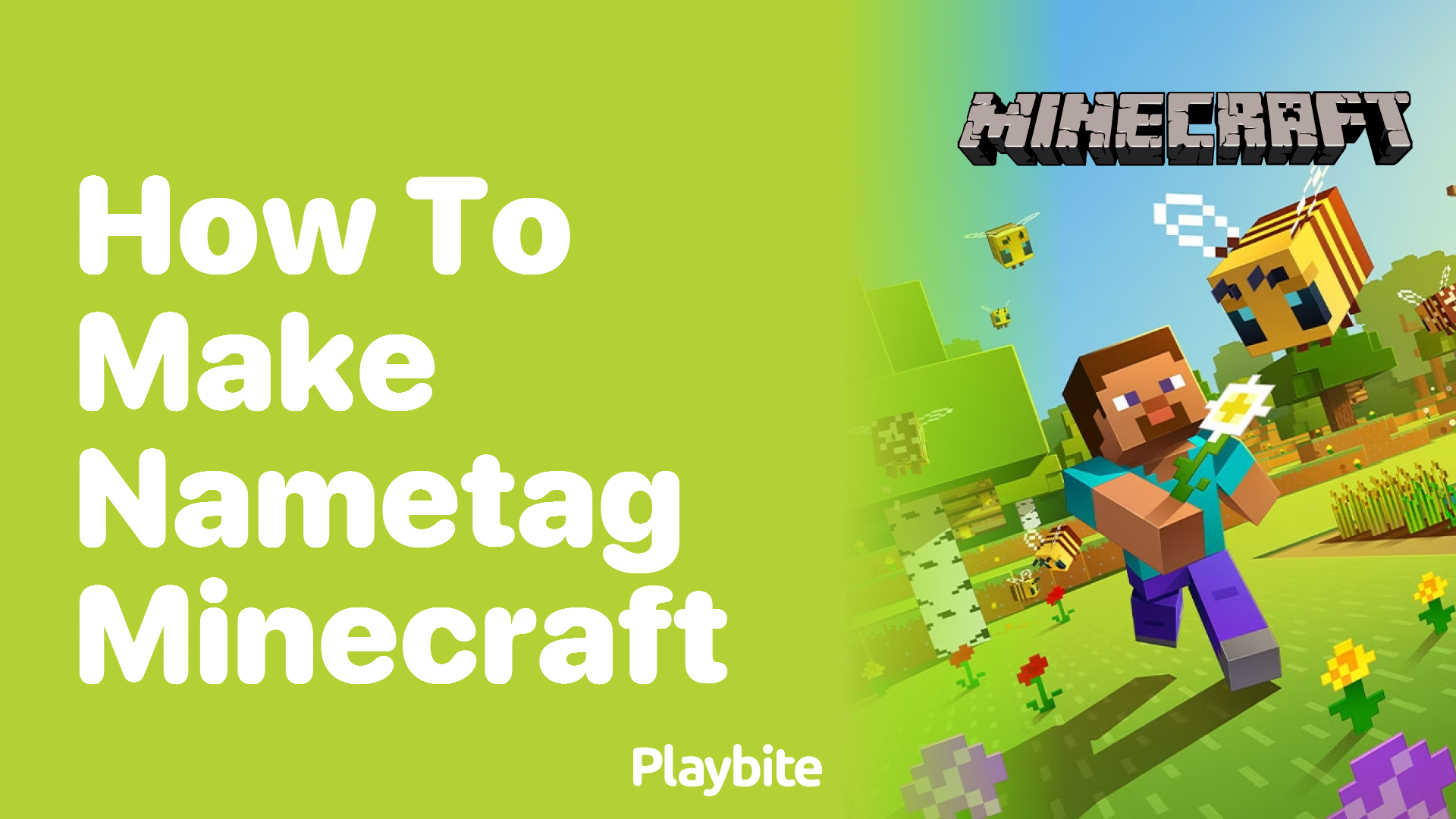 How to Make a Nametag in Minecraft Playbite