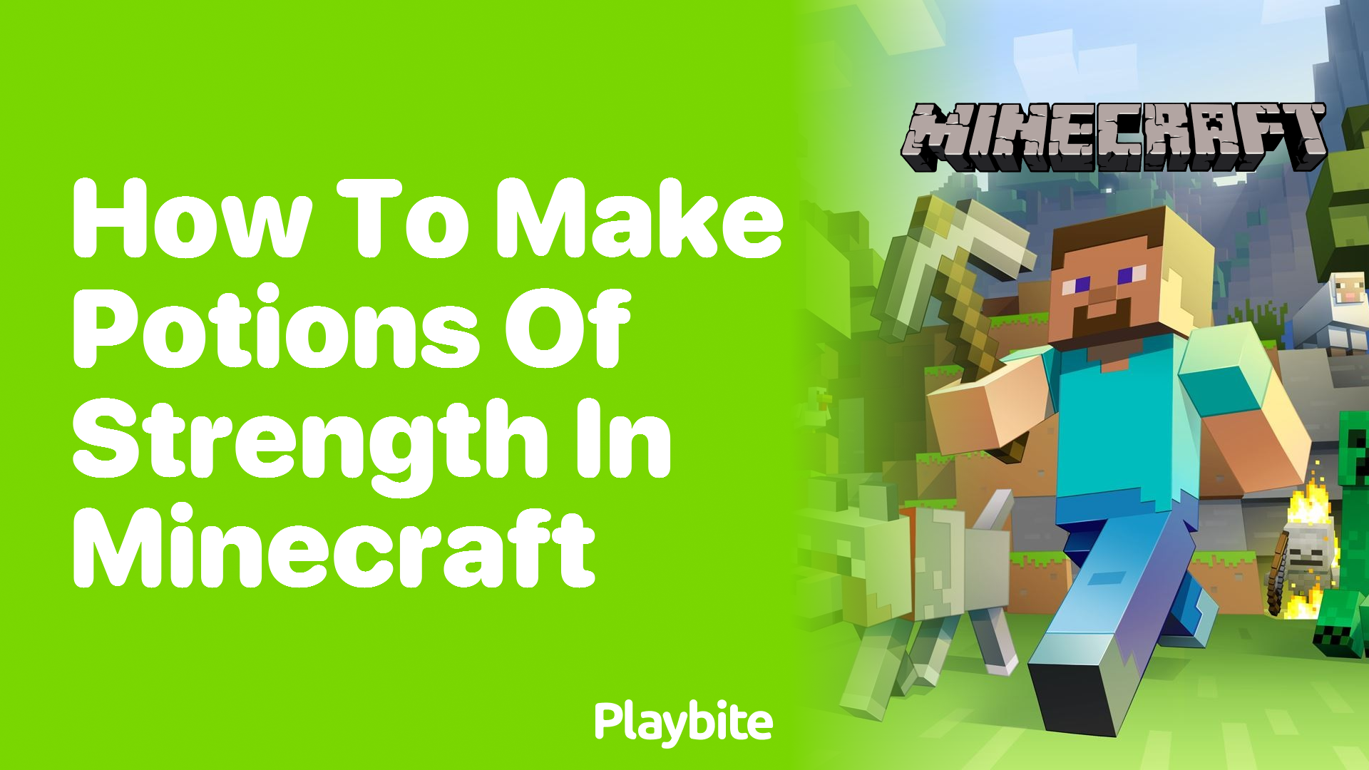 How to Make Potions of Strength in Minecraft