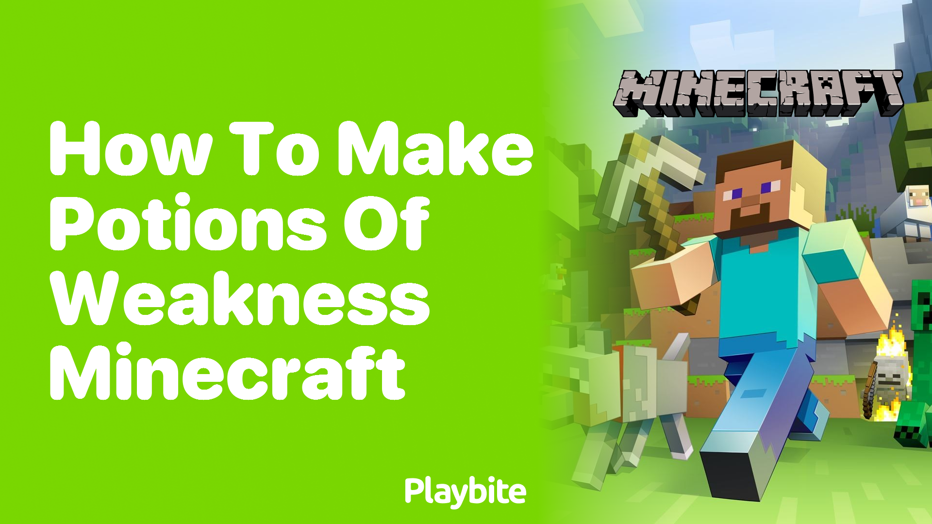 How to Make Potions of Weakness in Minecraft