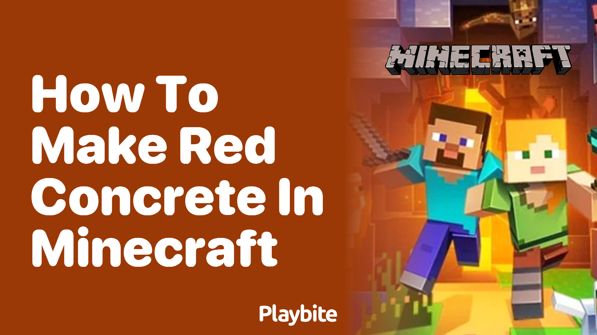 How to Make Red Concrete in Minecraft