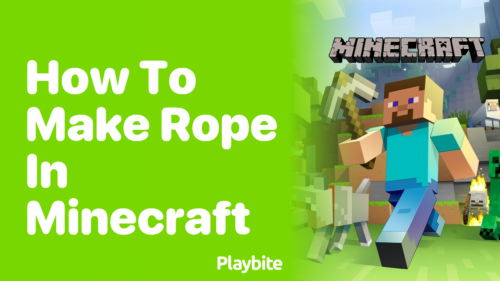 How to Make Rope in Minecraft Playbite