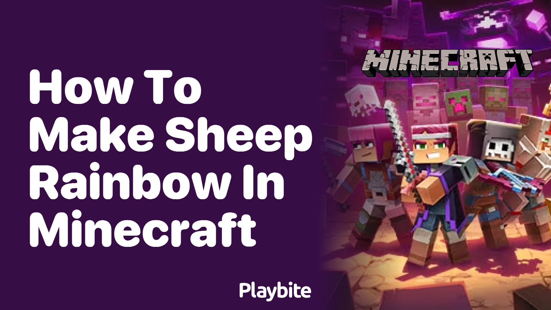 How to Make Sheep Rainbow in Minecraft