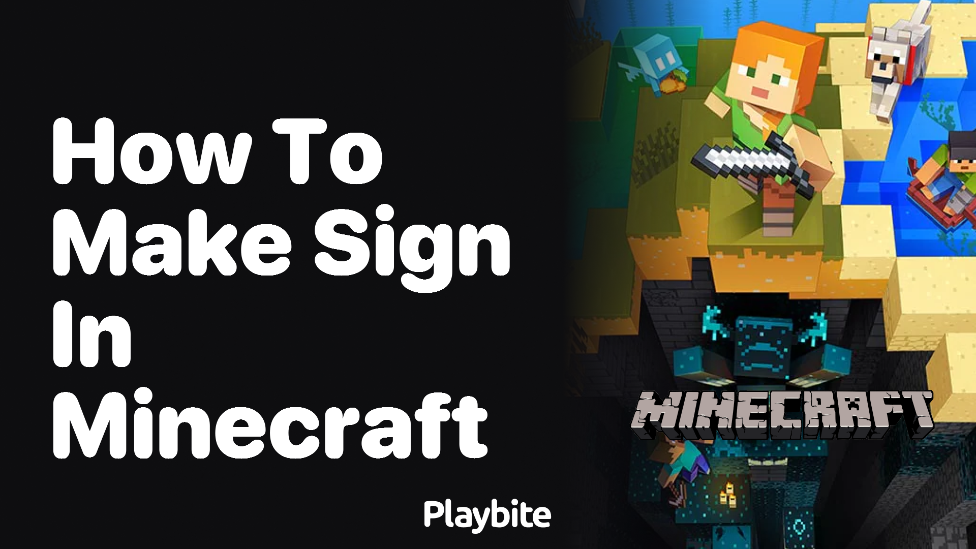 How to Make a Sign in Minecraft