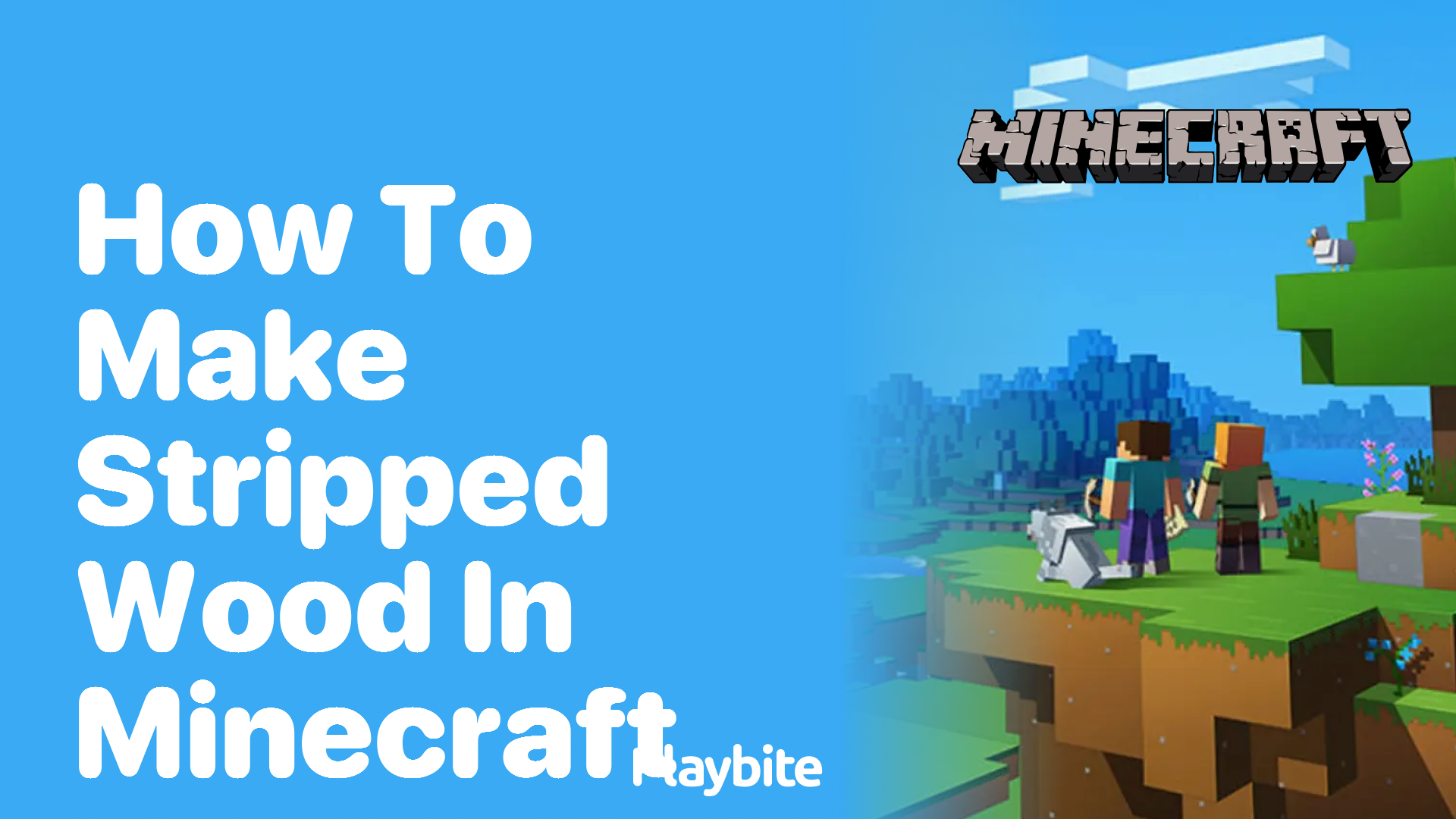 How To Make Stripped Wood In Minecraft www.playbite.com
