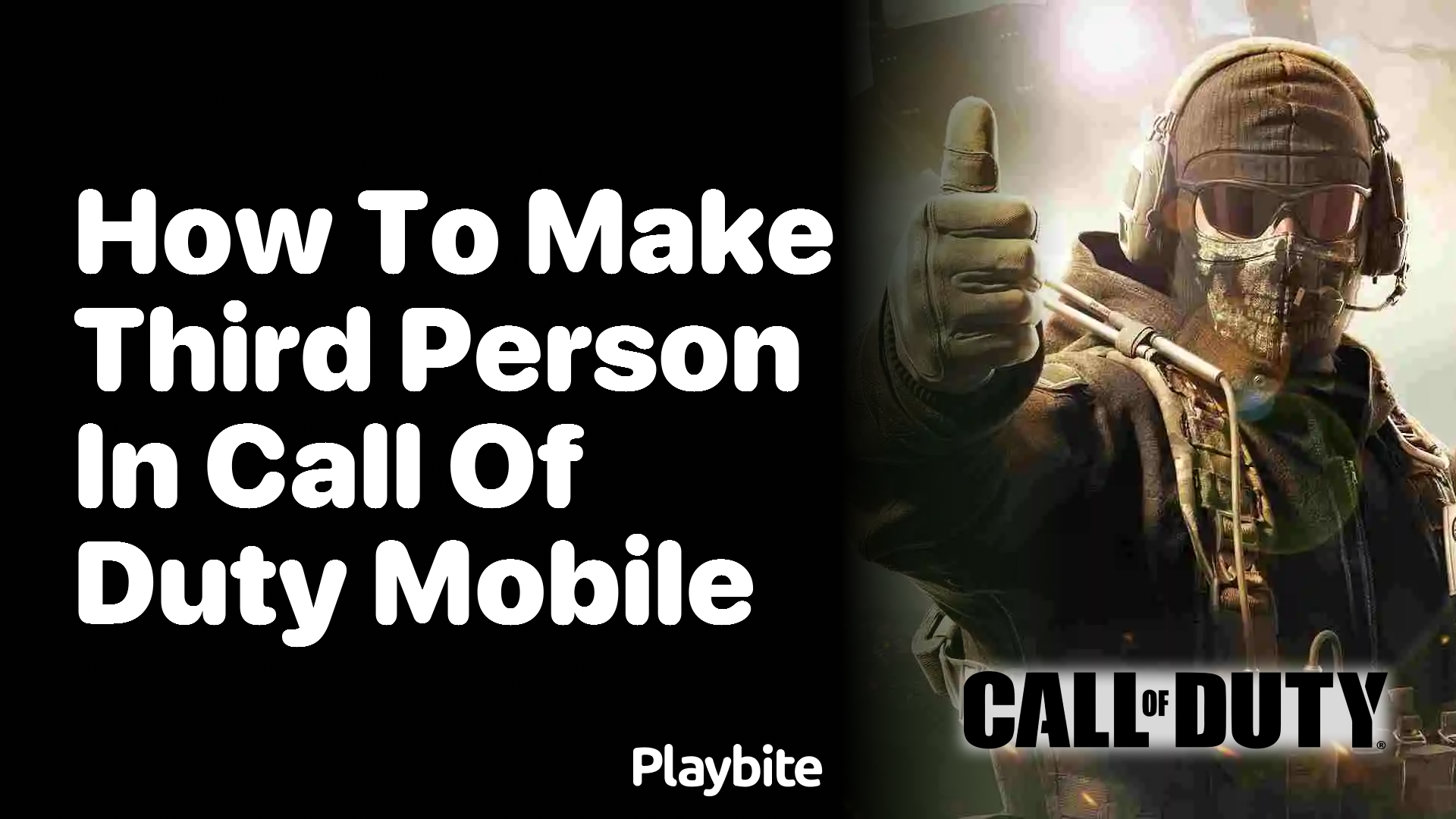 How to Make Third Person in Call of Duty Mobile