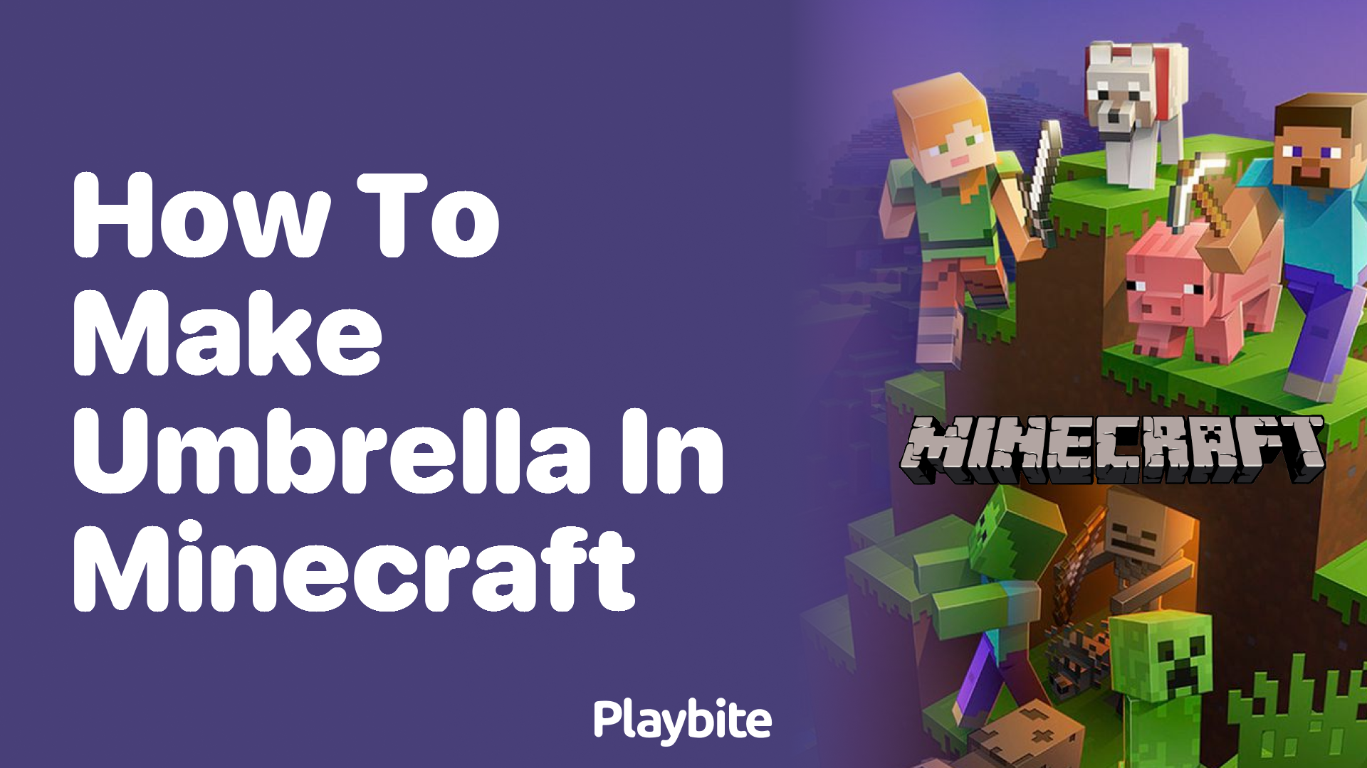 How to Make an Umbrella in Minecraft Playbite