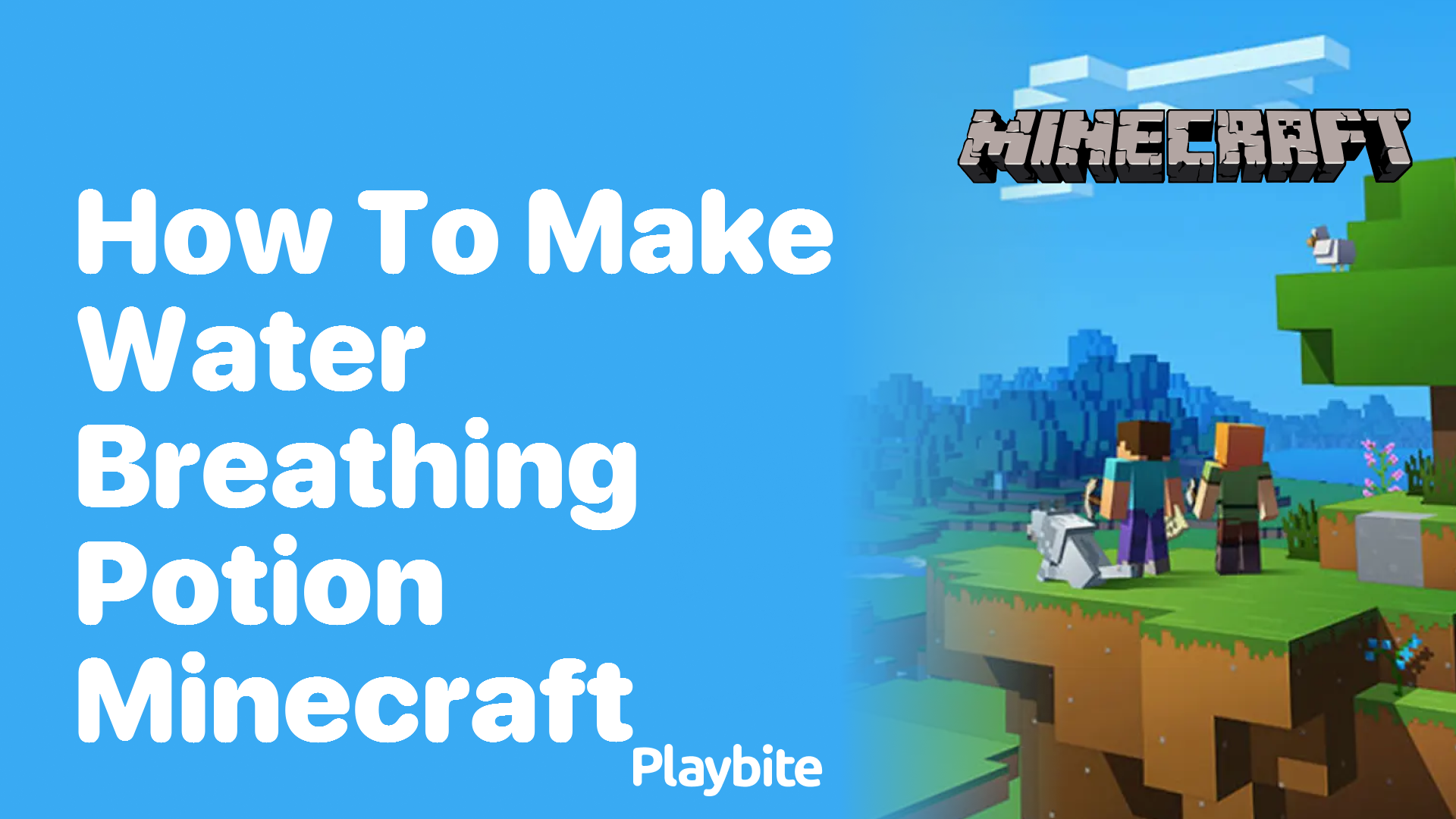 How to Make a Water Breathing Potion in Minecraft