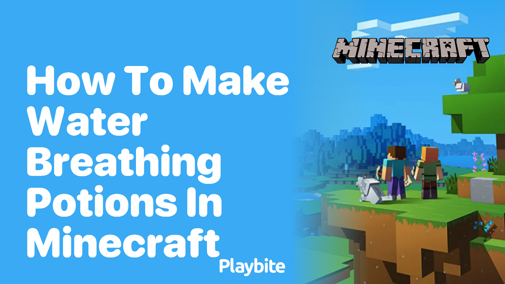 How to Make Water Breathing Potions in Minecraft Playbite
