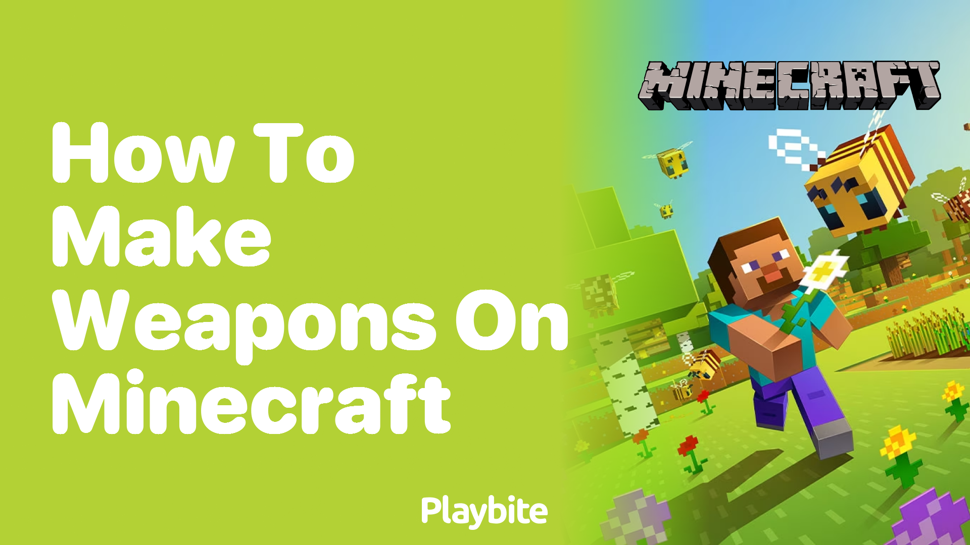 How to Make Weapons in Minecraft: A Beginner's Guide - Playbite
