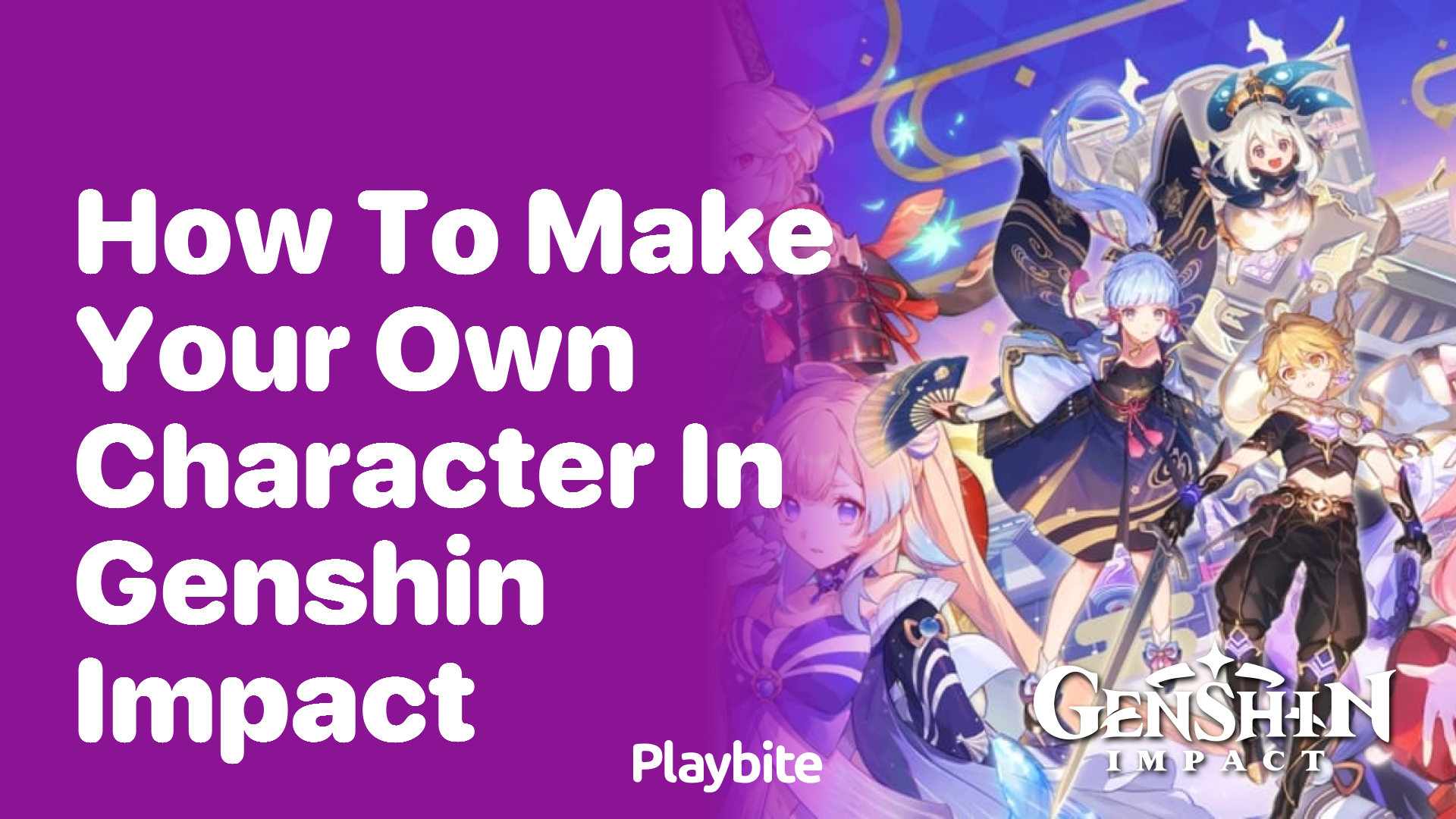 How to Make Your Own Character in Genshin Impact