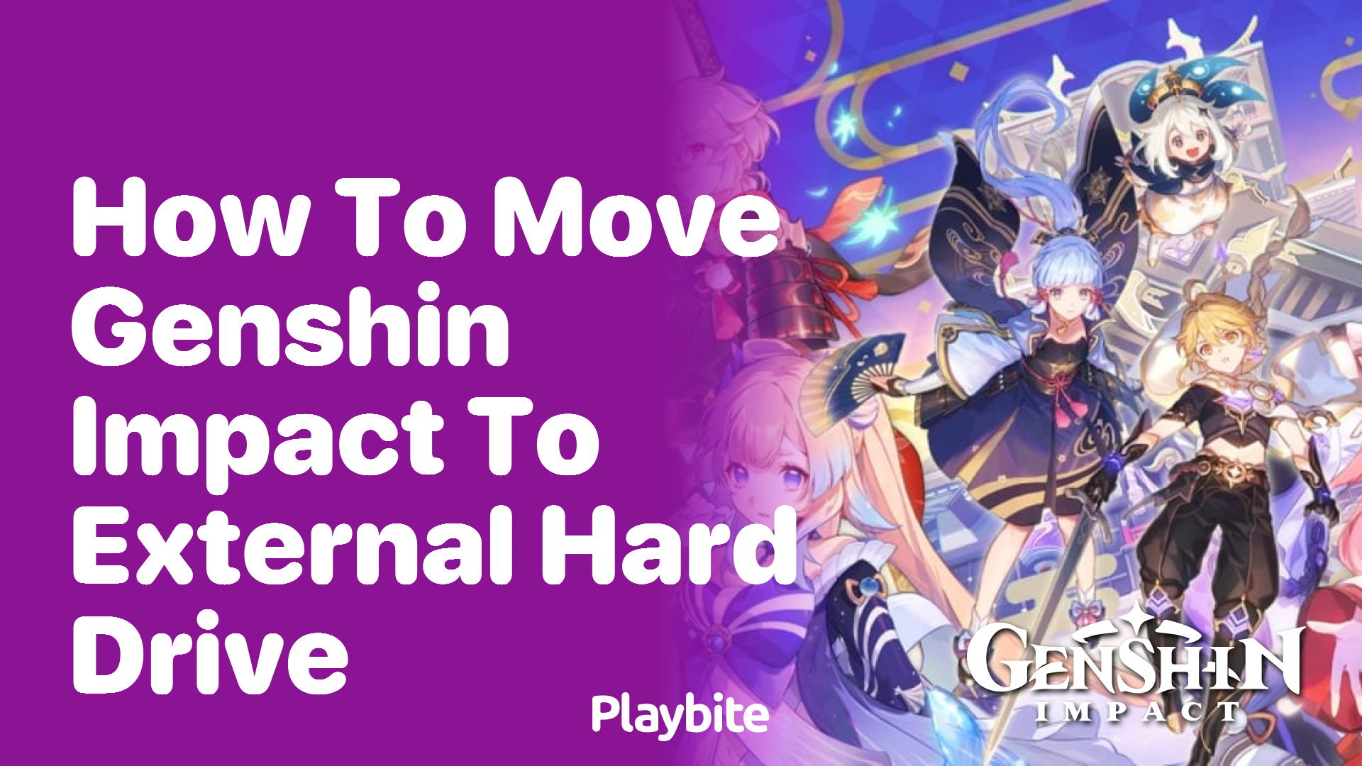 How to Move Genshin Impact to an External Hard Drive