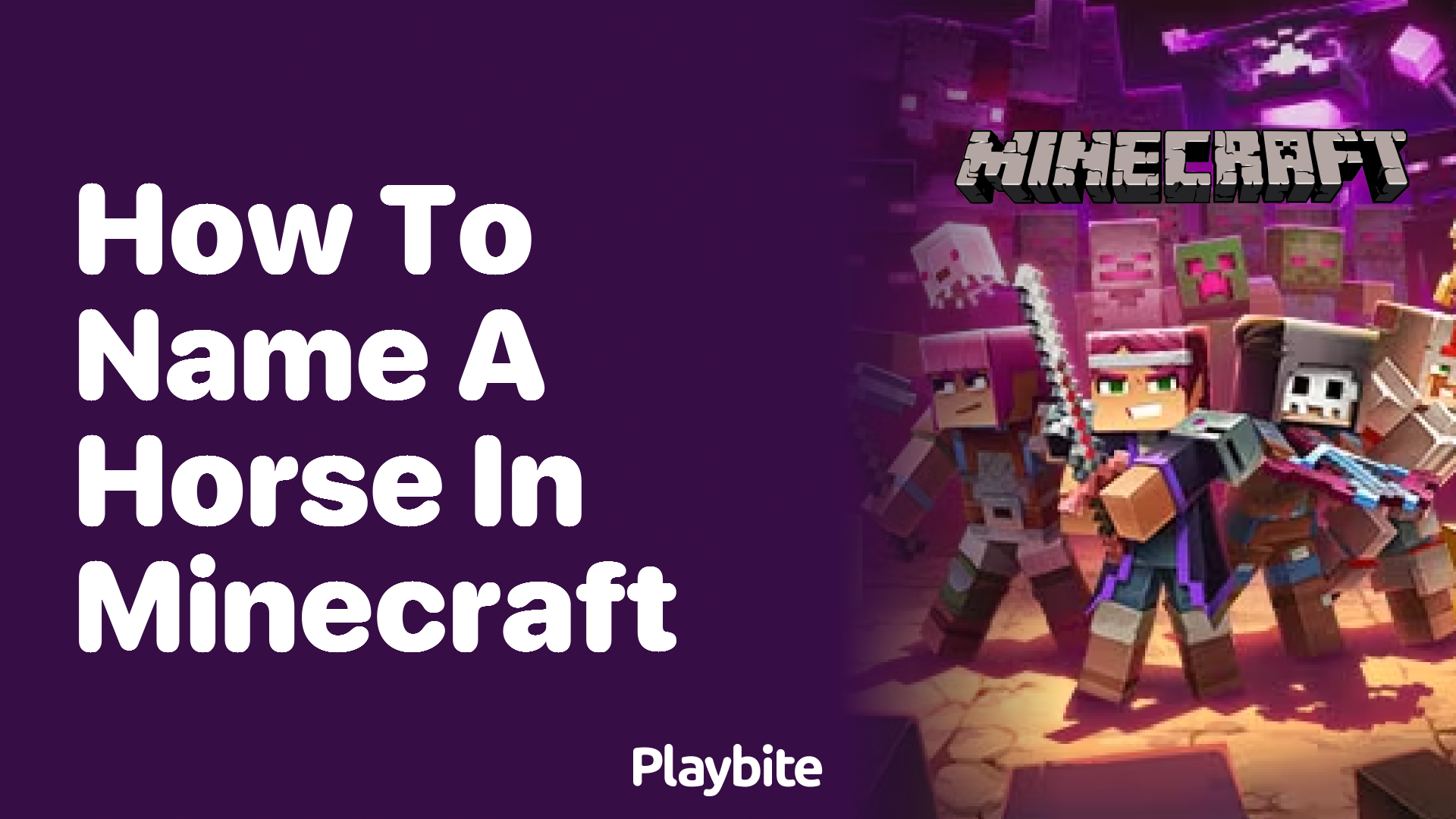 How to Name a Horse in Minecraft