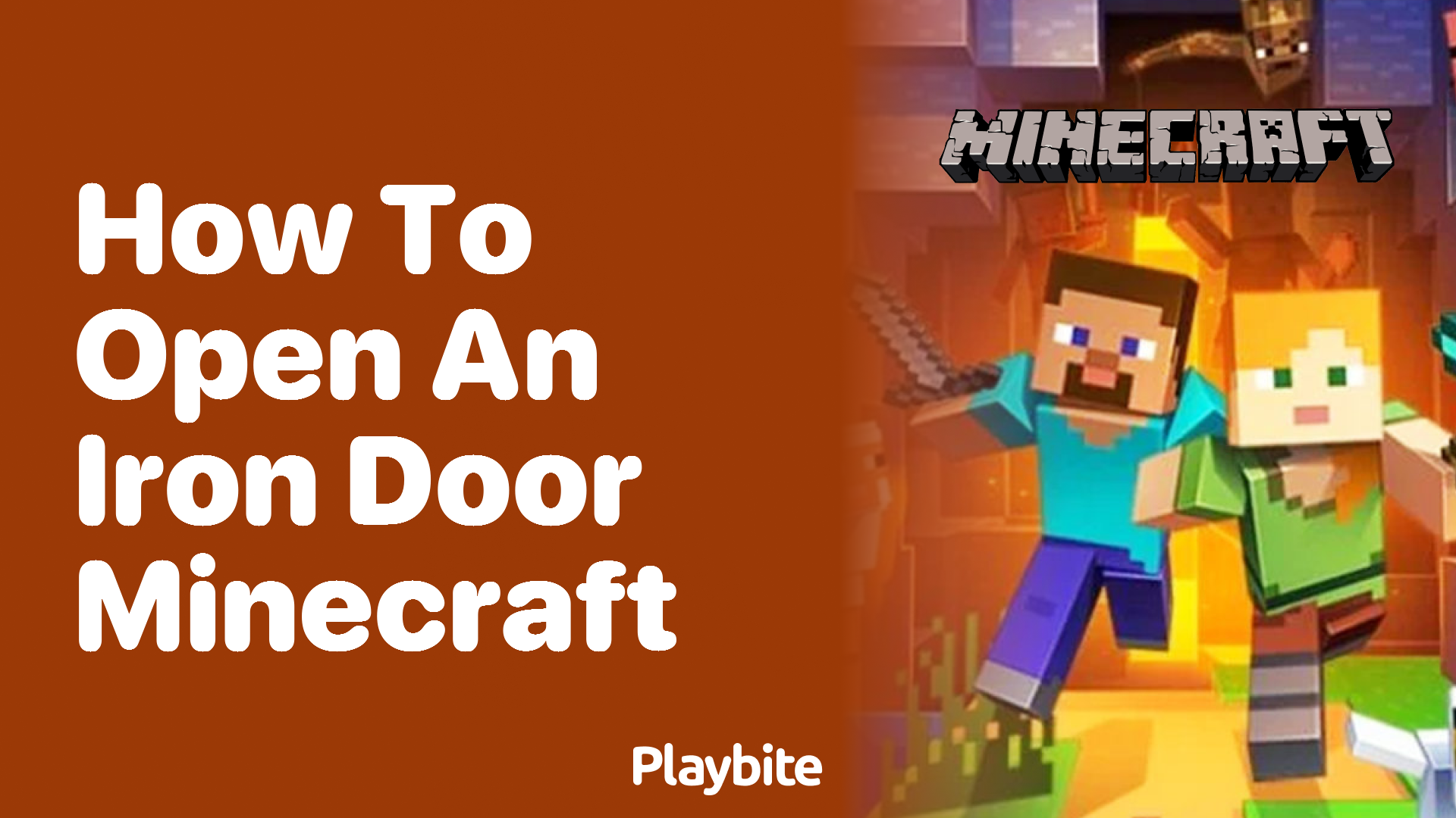 How to Open an Iron Door in Minecraft