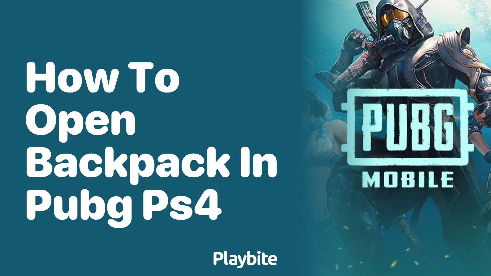 How to Open Your Backpack in PUBG on PS4