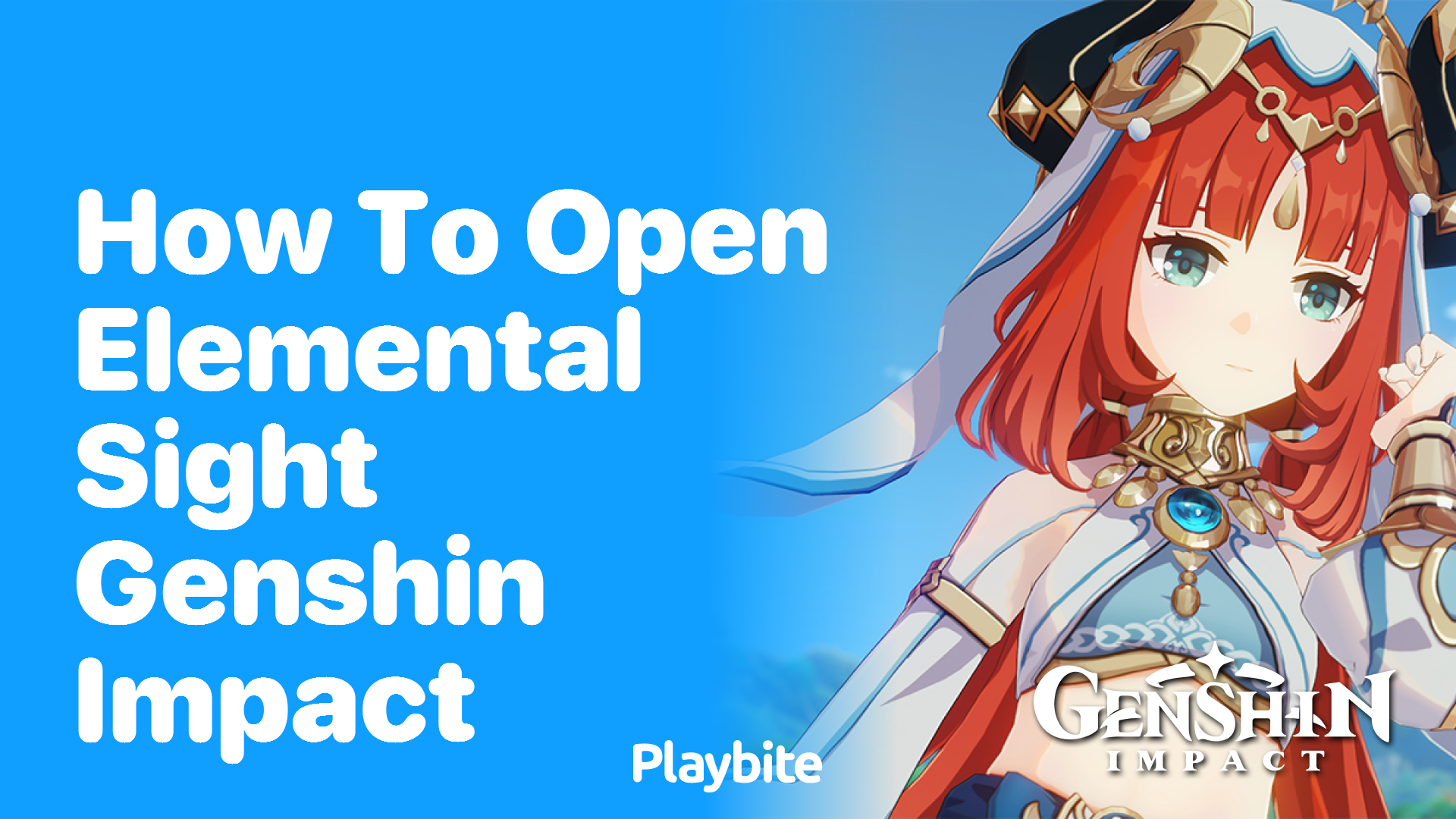 How to Open Elemental Sight in Genshin Impact