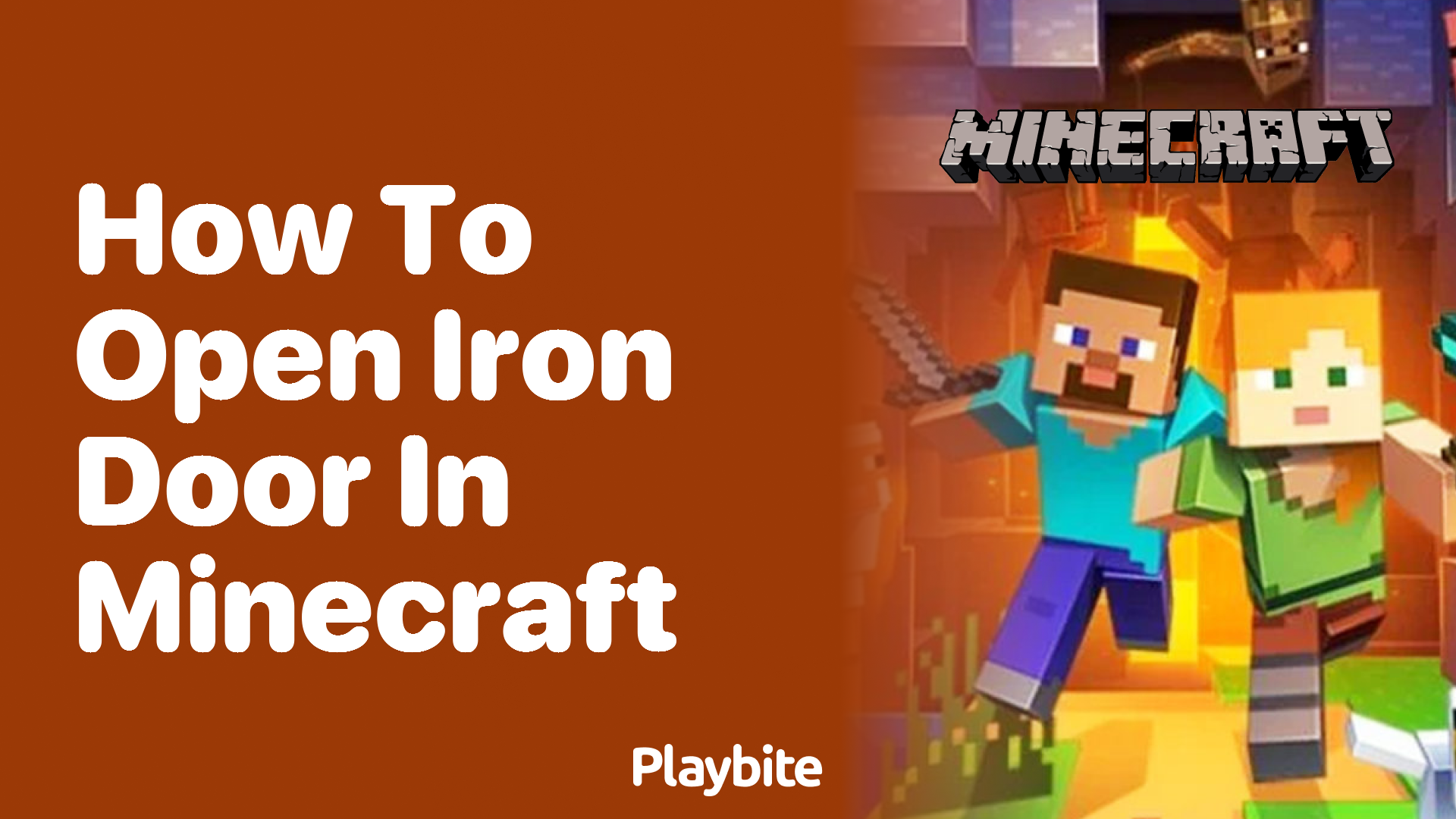 How to Open an Iron Door in Minecraft Playbite