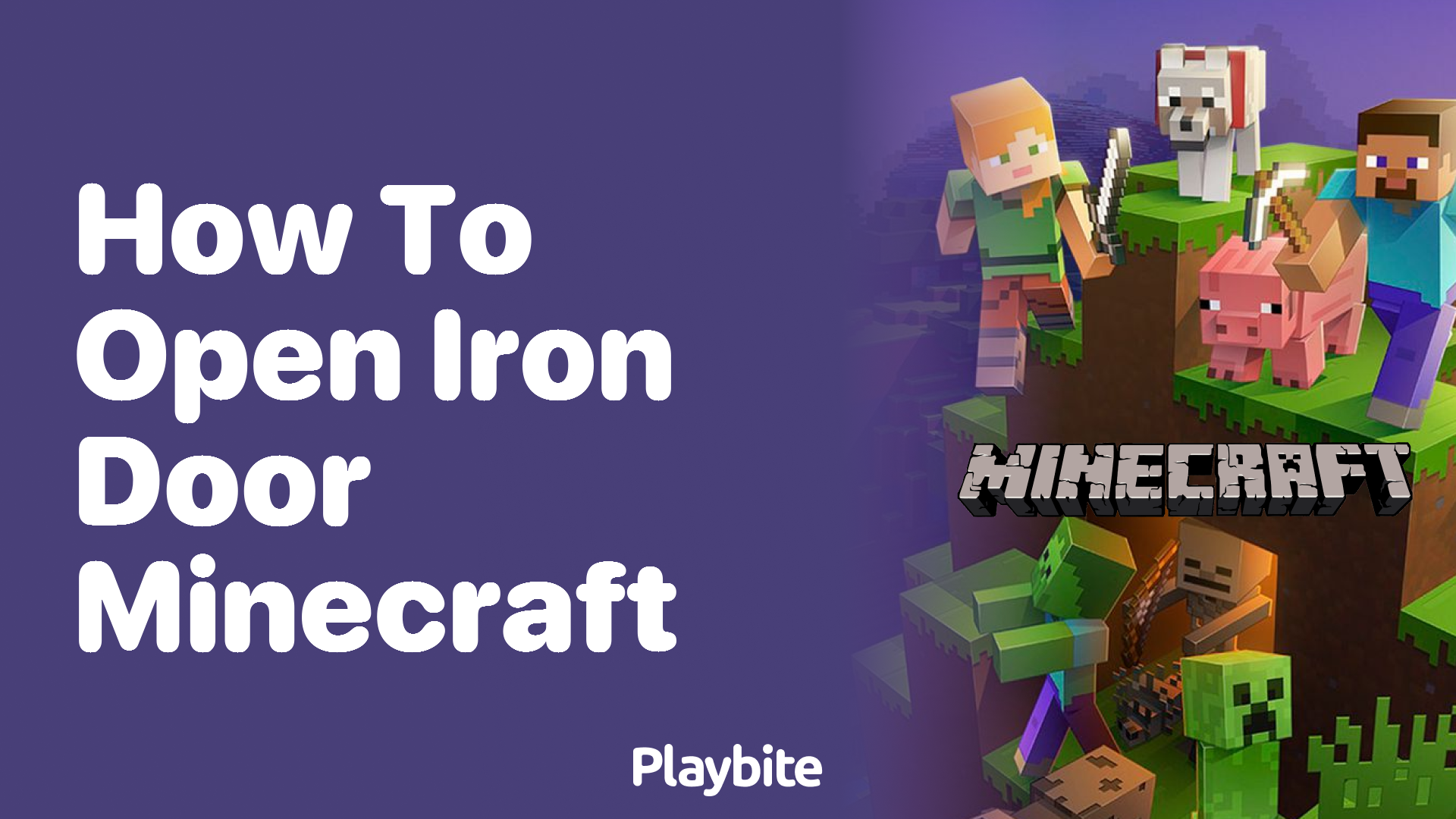 How to Open an Iron Door in Minecraft