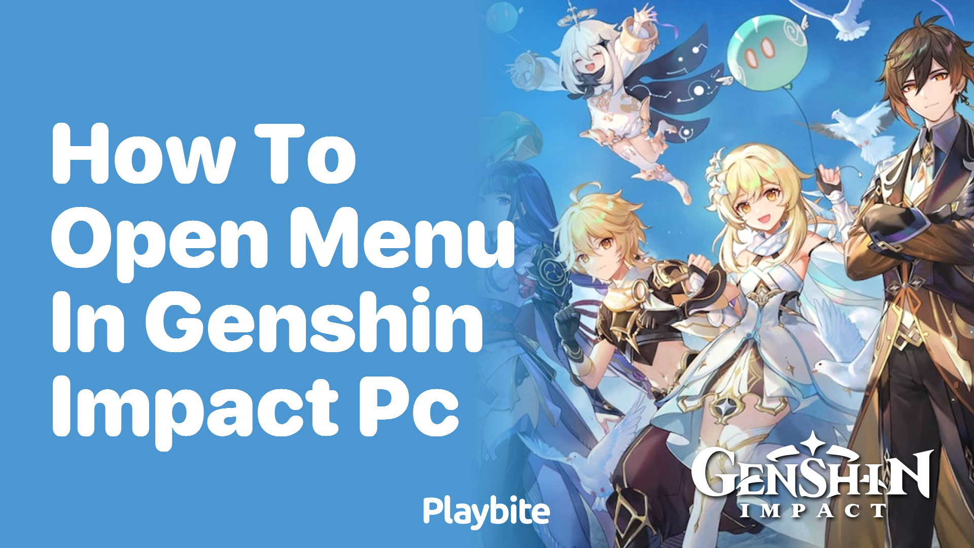 How to Open the Menu in Genshin Impact on PC