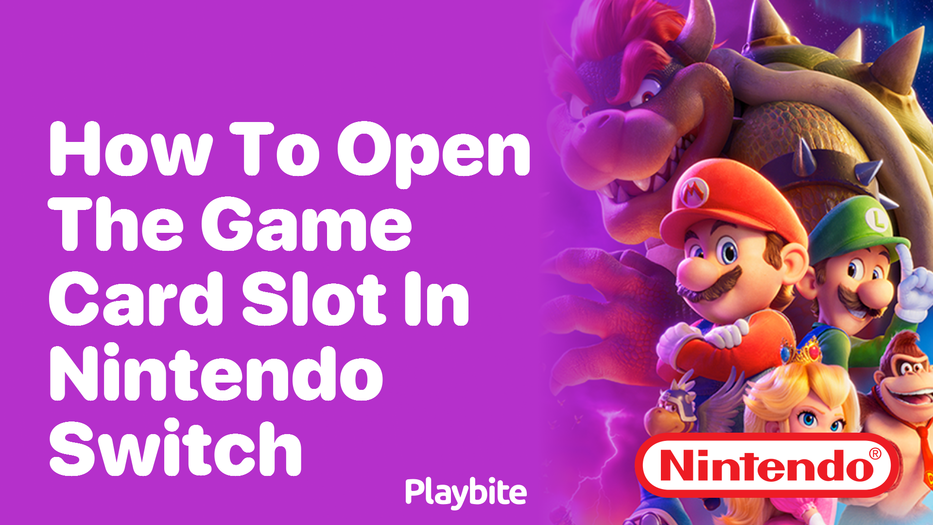 How to Open the Game Card Slot in a Nintendo Switch