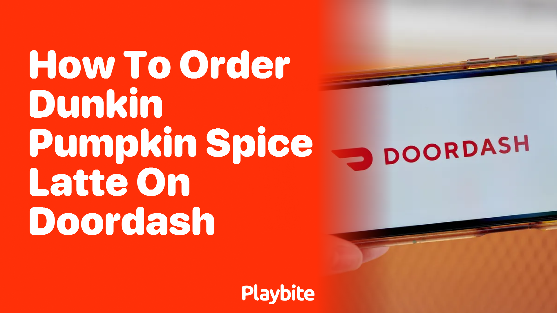How to Order Dunkin’ Pumpkin Spice Latte on DoorDash