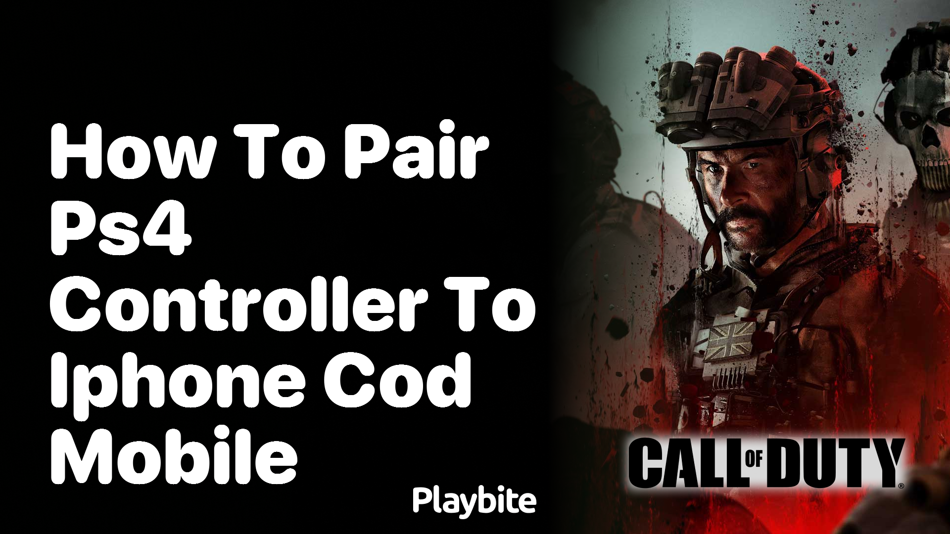 How to Pair a PS4 Controller to iPhone for COD Mobile