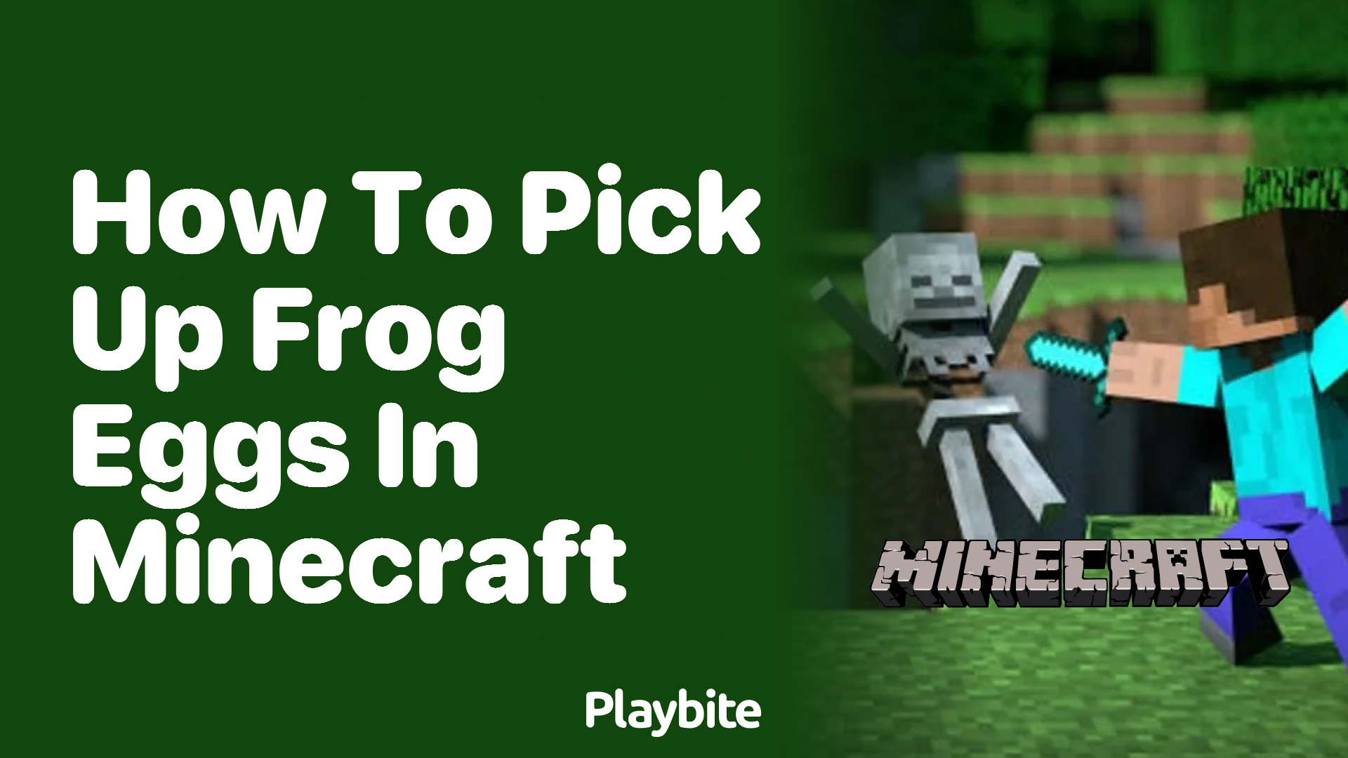 How to Pick Up Frog Eggs in Minecraft - Playbite